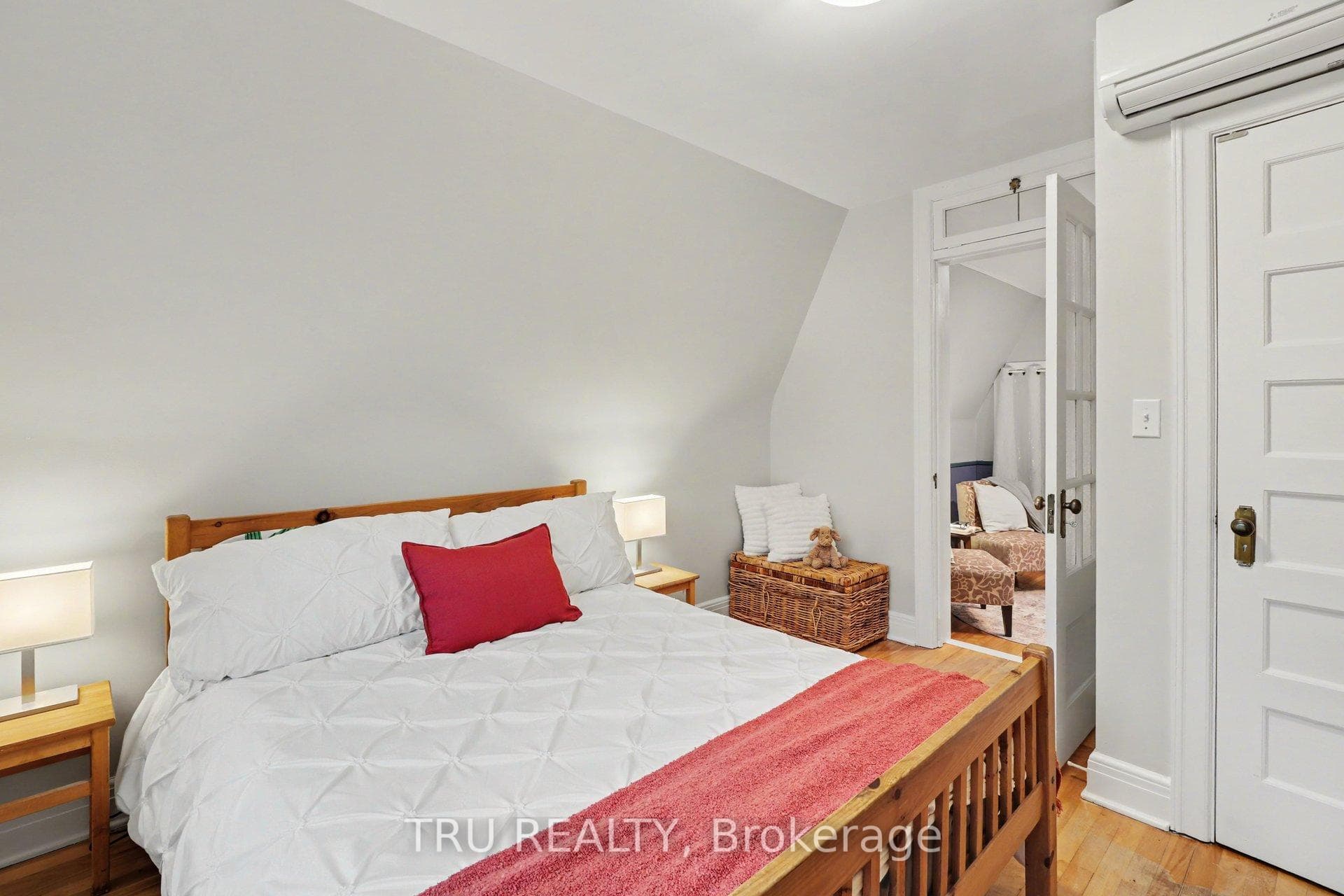 Master bedroom extending to versatile bonus room