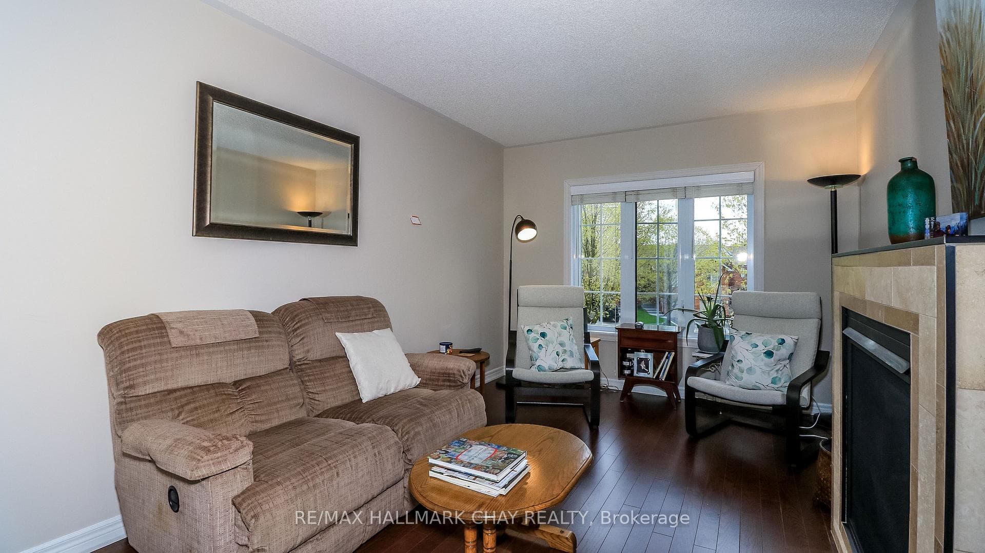 Family Room has close access to full bathroom