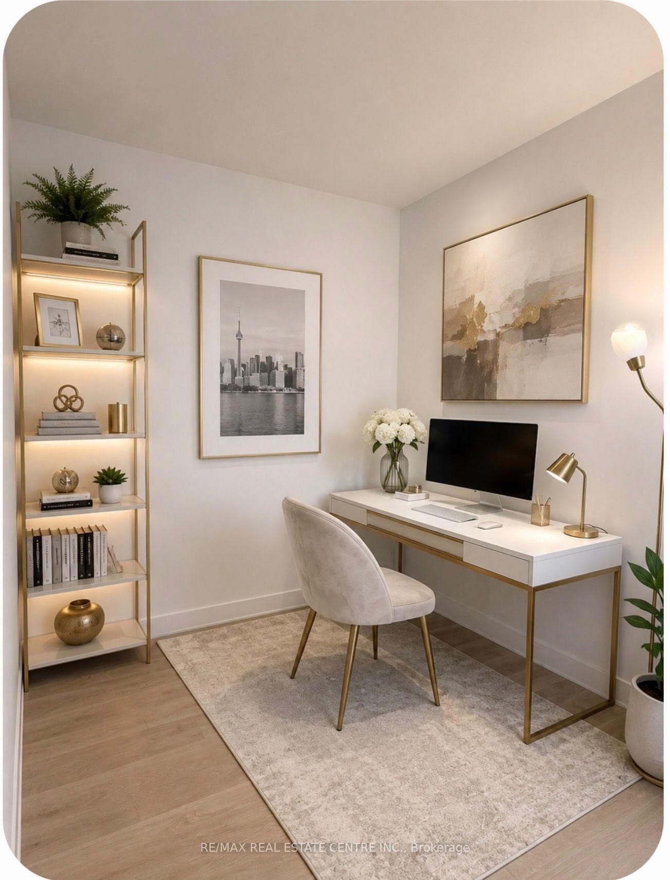 Den. Virtually Staged