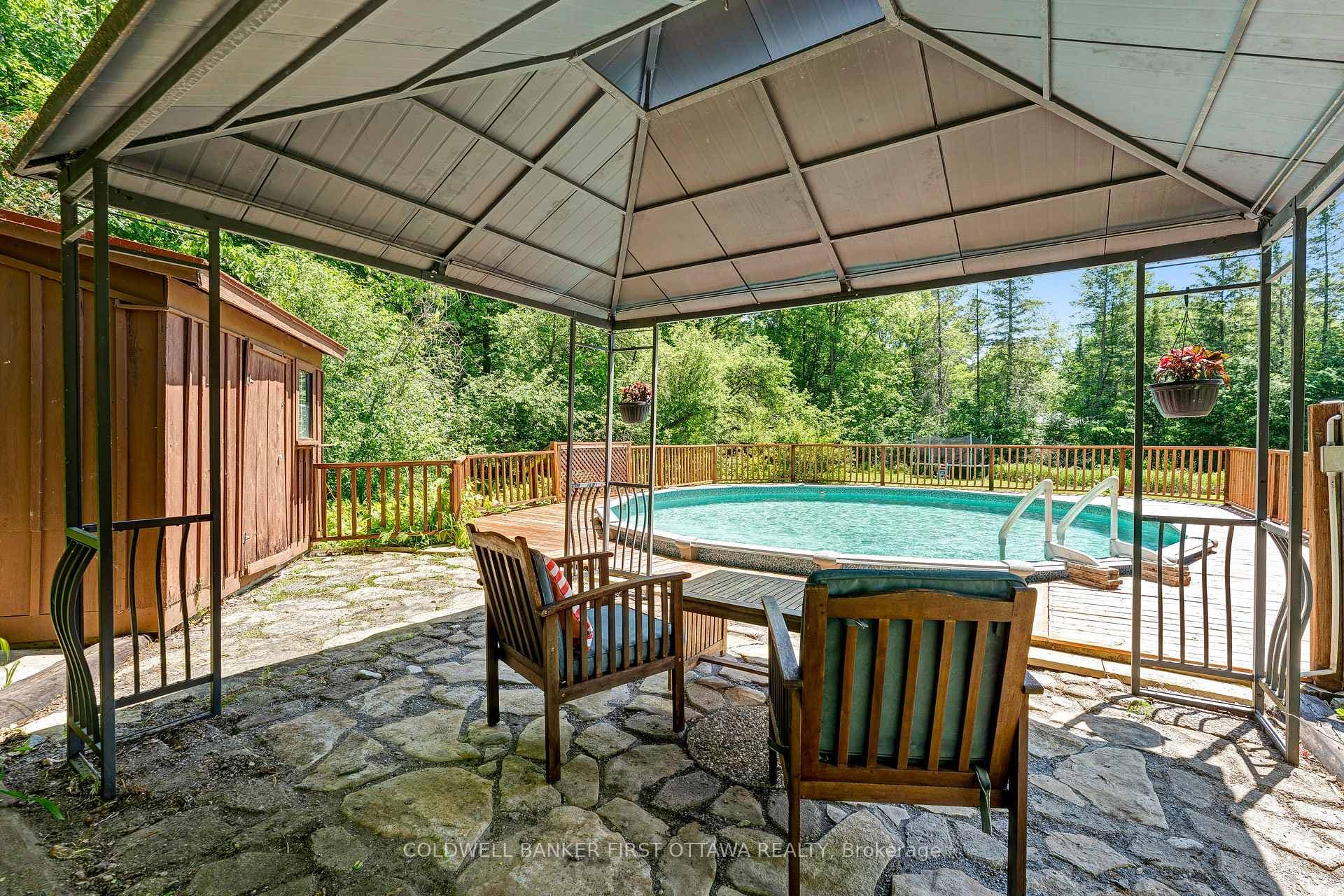 Gazebo and pool house