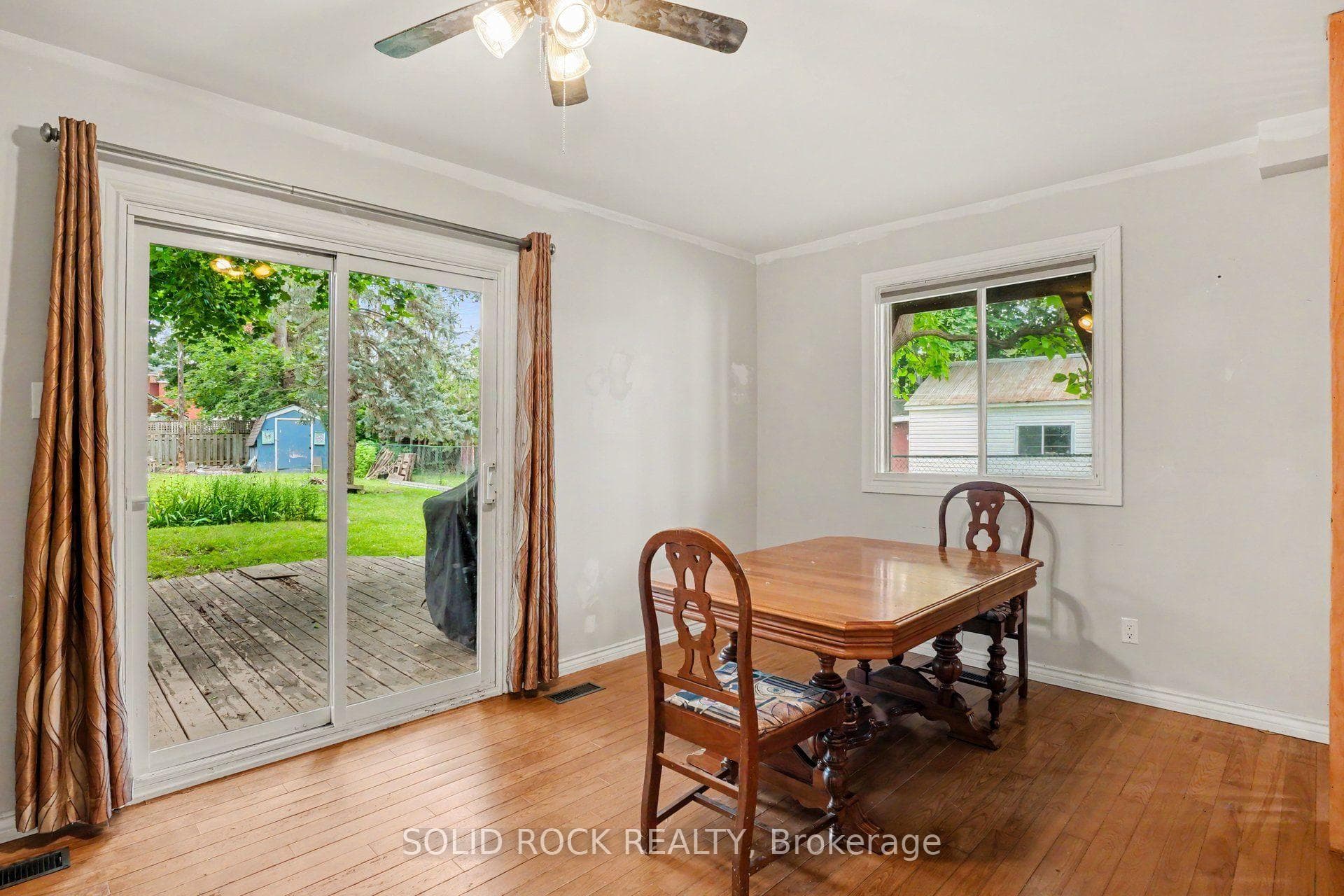Main floor dining/living room combo