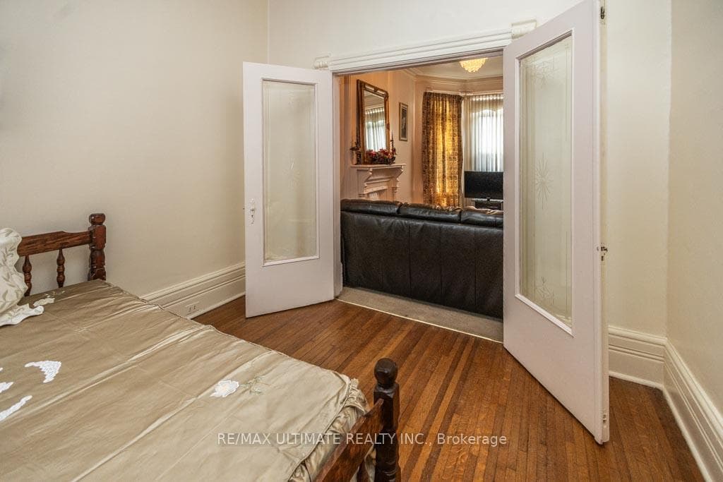 French Glass Doors looking in the Living Room