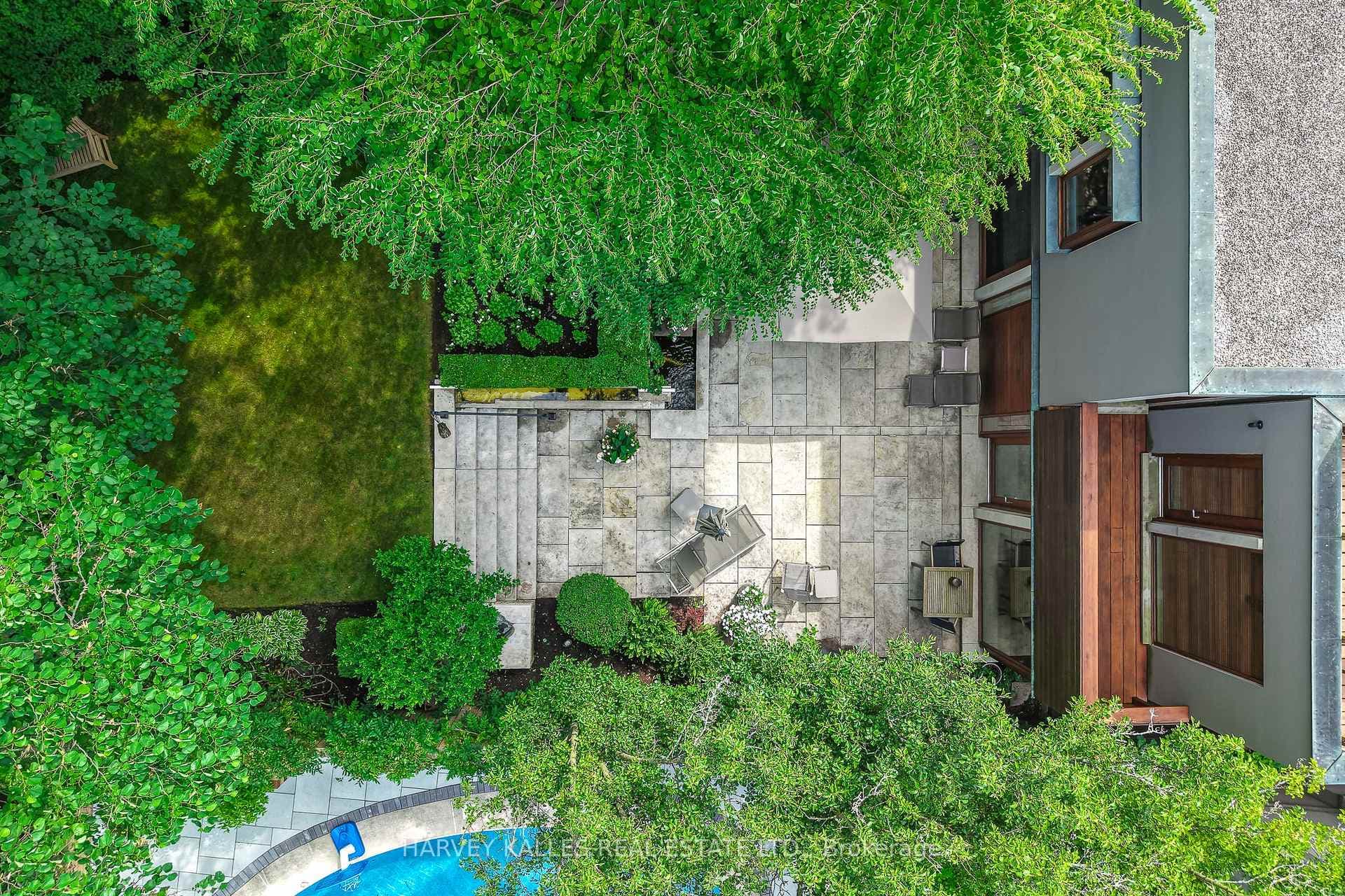 AERIAL VIEW OF GARDEN (REAR)