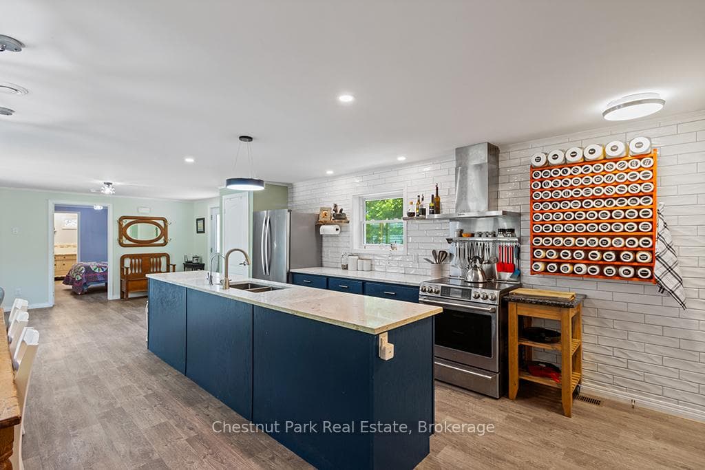 Open Concept Kitchen with large island
