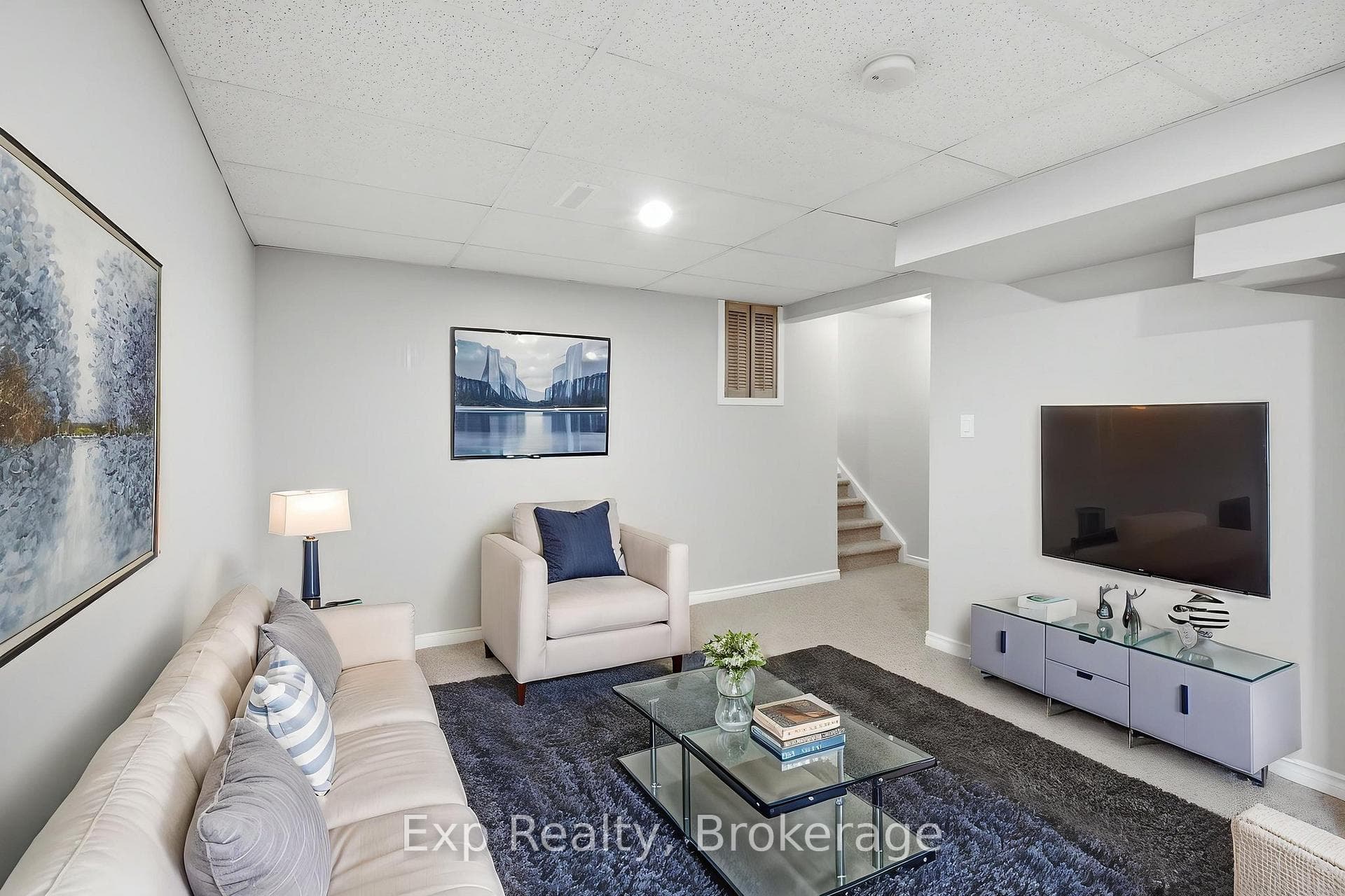 basement (virtually staged)