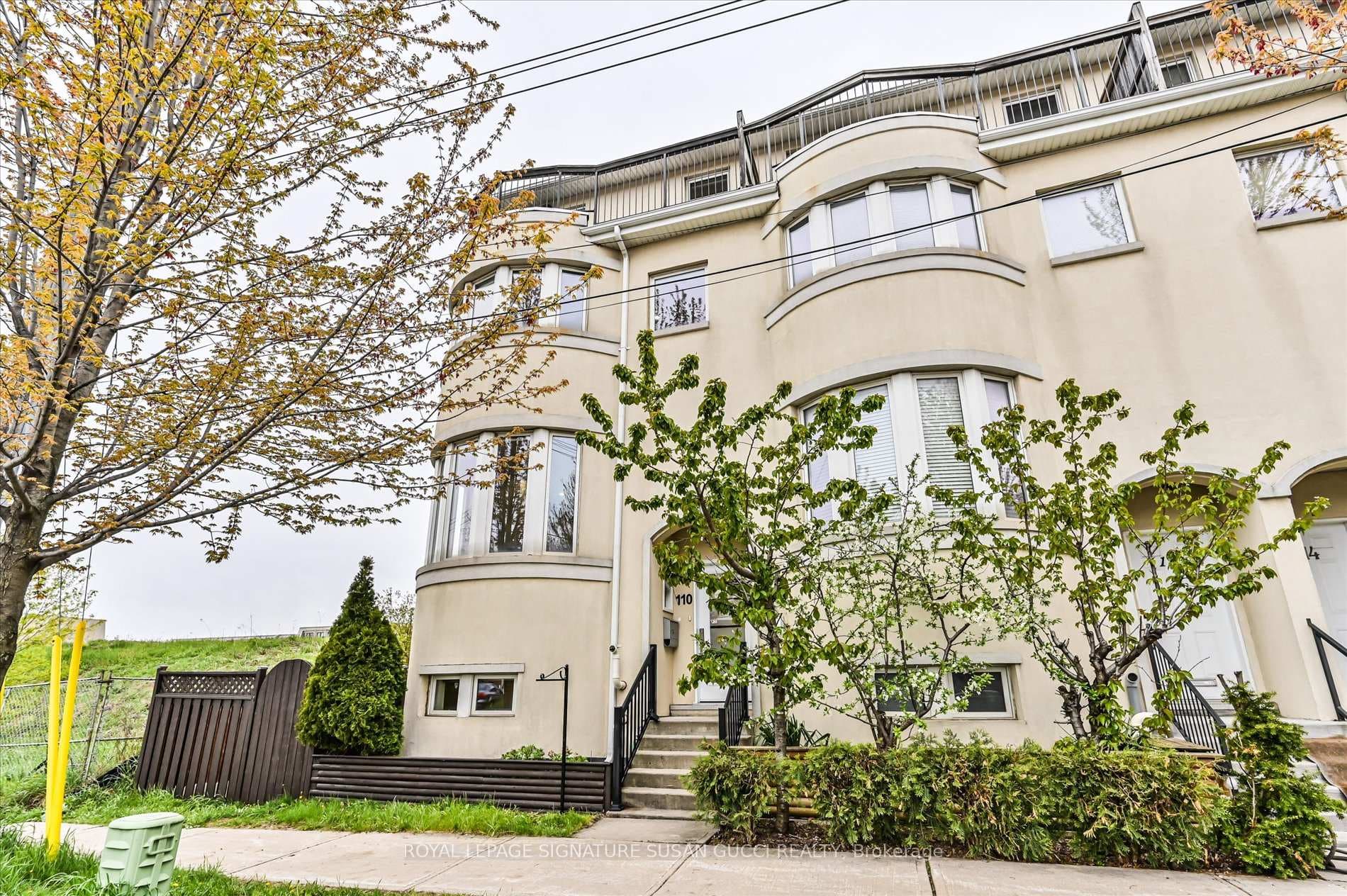 Grand street presence of this classic development