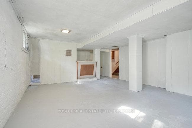 Freshly painted basement