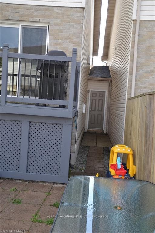 Entrance To Garage From Backyard