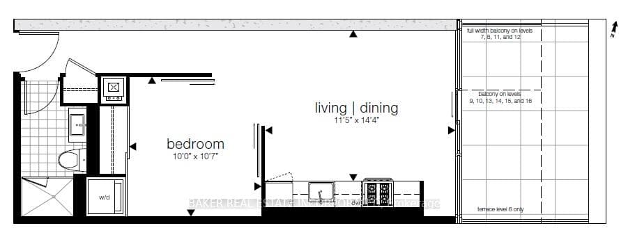 Unit 1610 Floor Plan