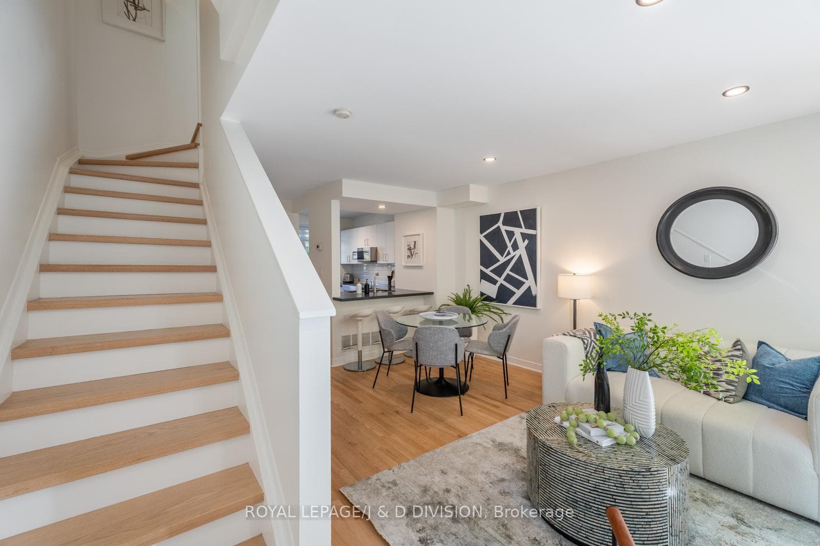 Stairs to second level