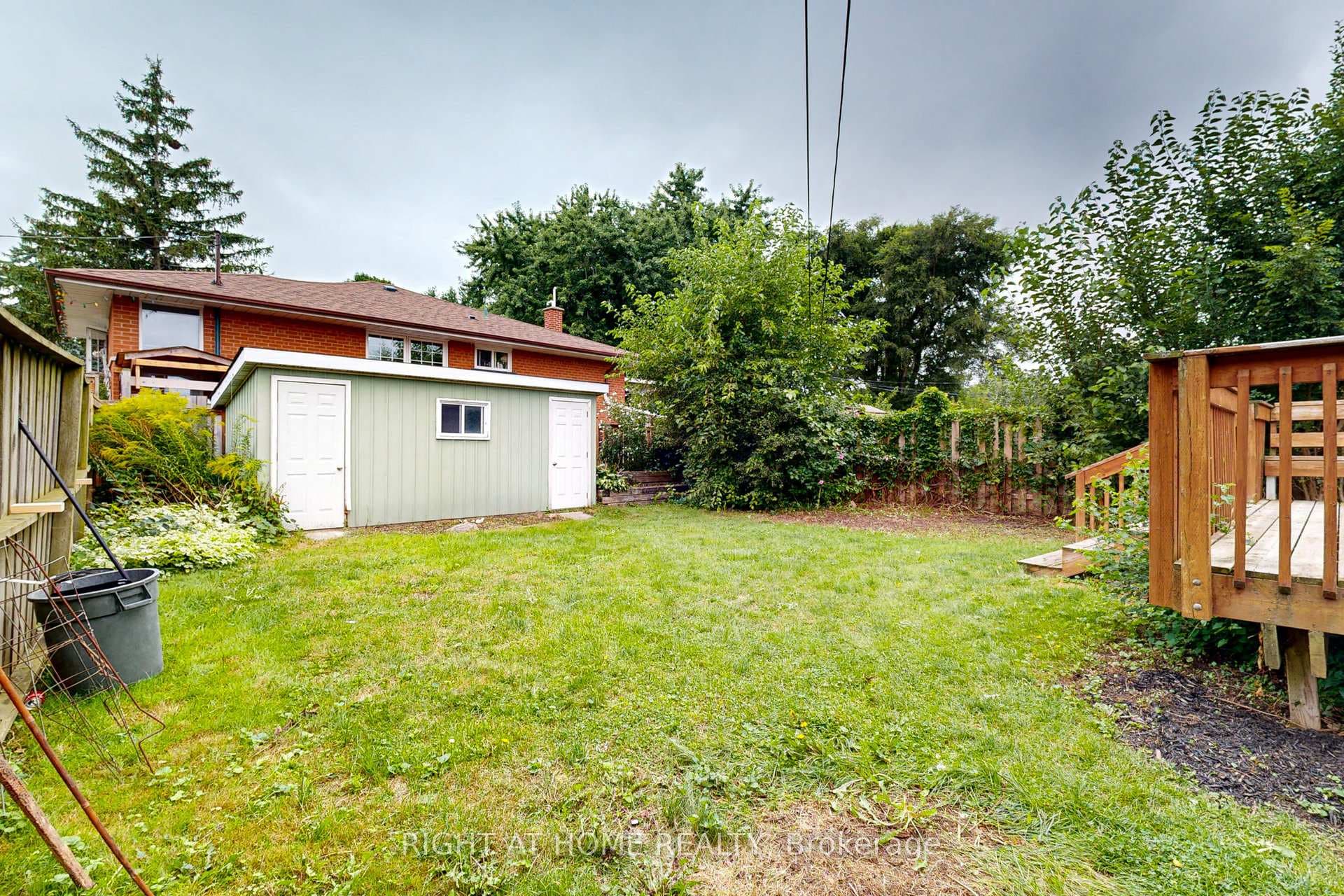 Backyard with shed