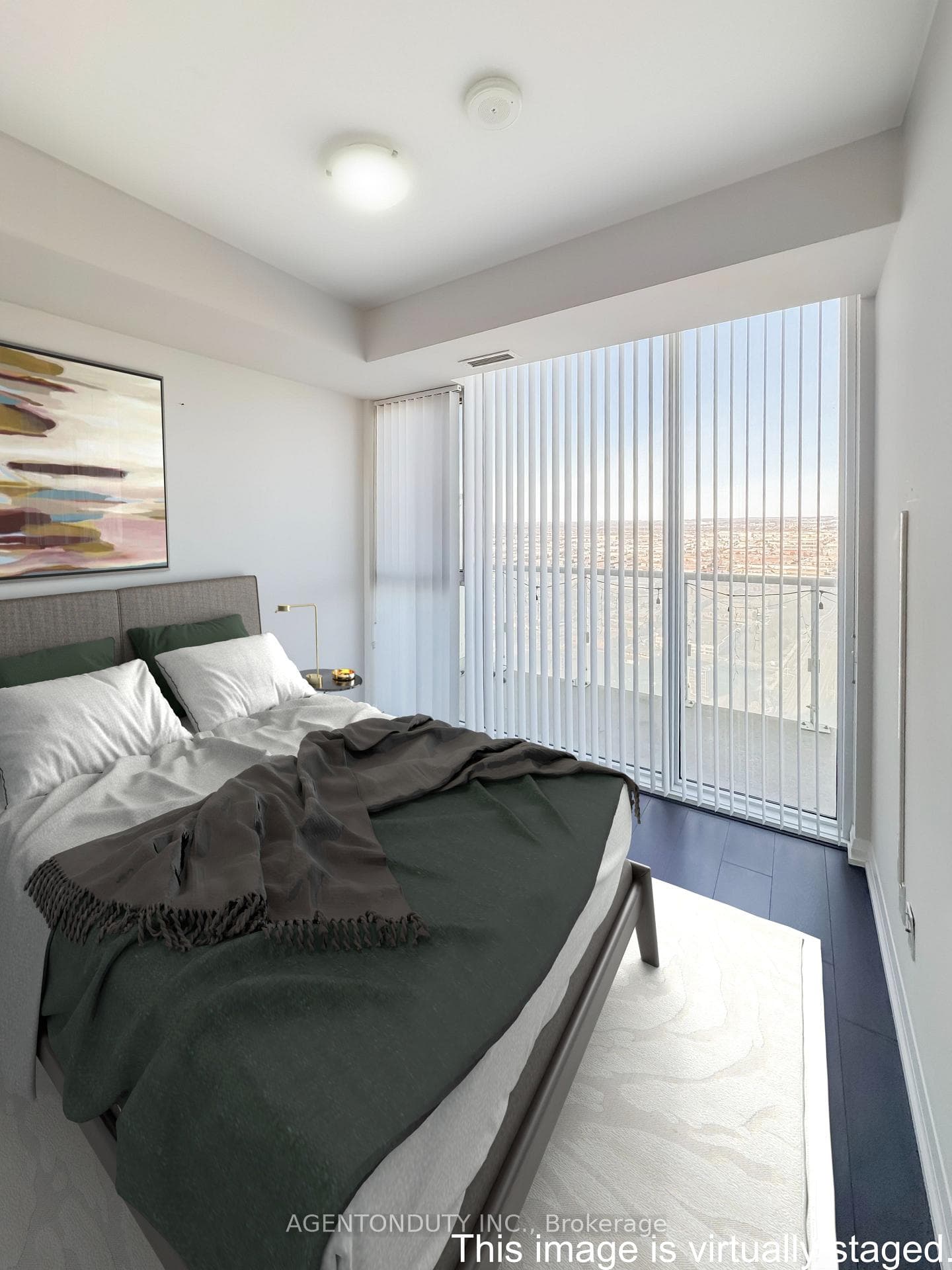staged main bedroom