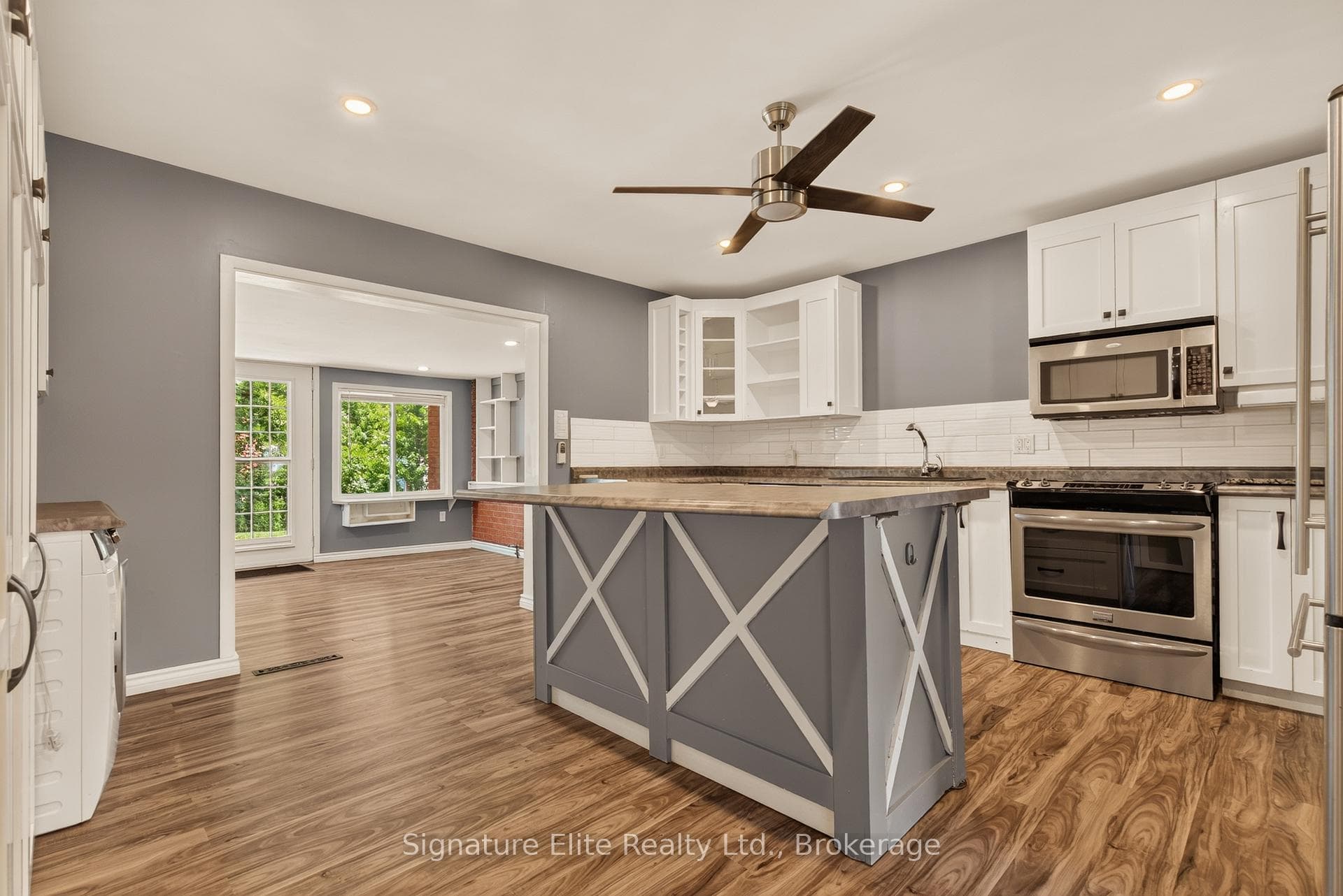 Large kitchen with big island