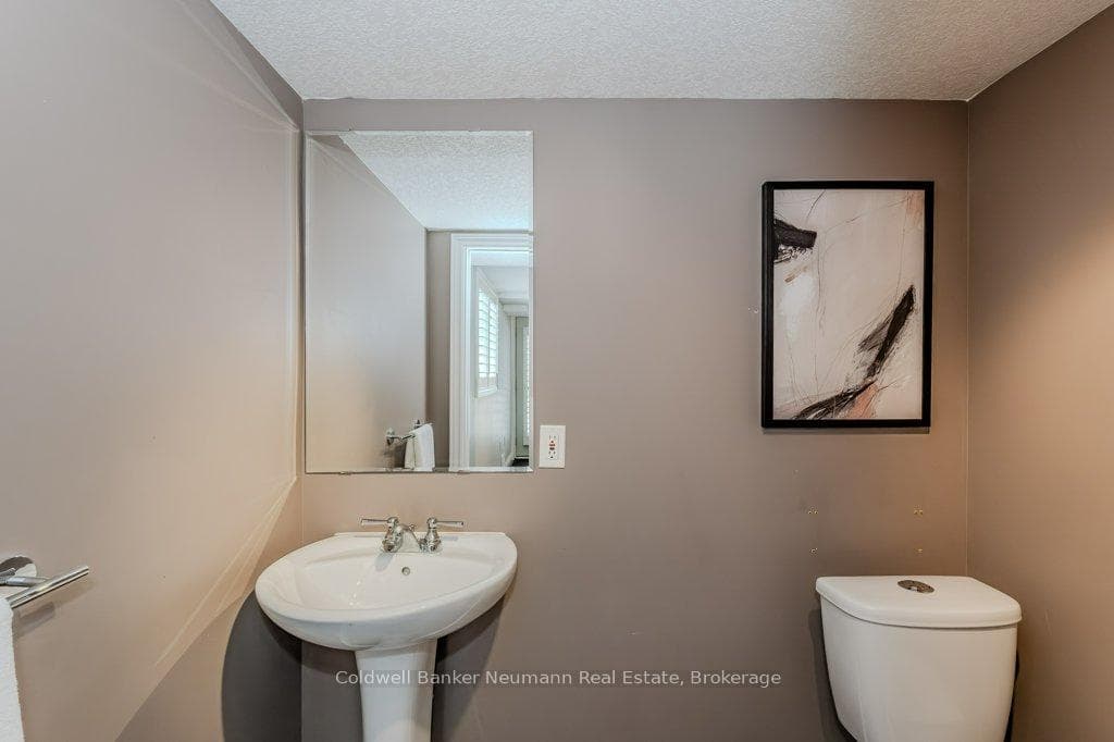 Powder room in basement