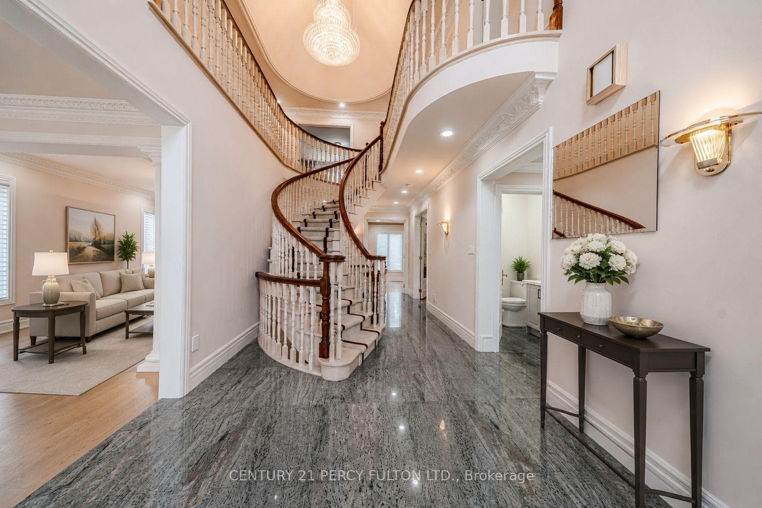 53 Linwood Ave- foyer-virtually staged