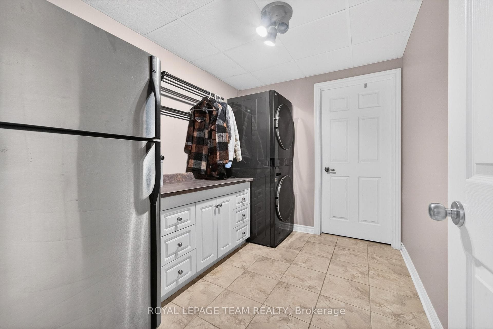 extra fridge and lots of storage