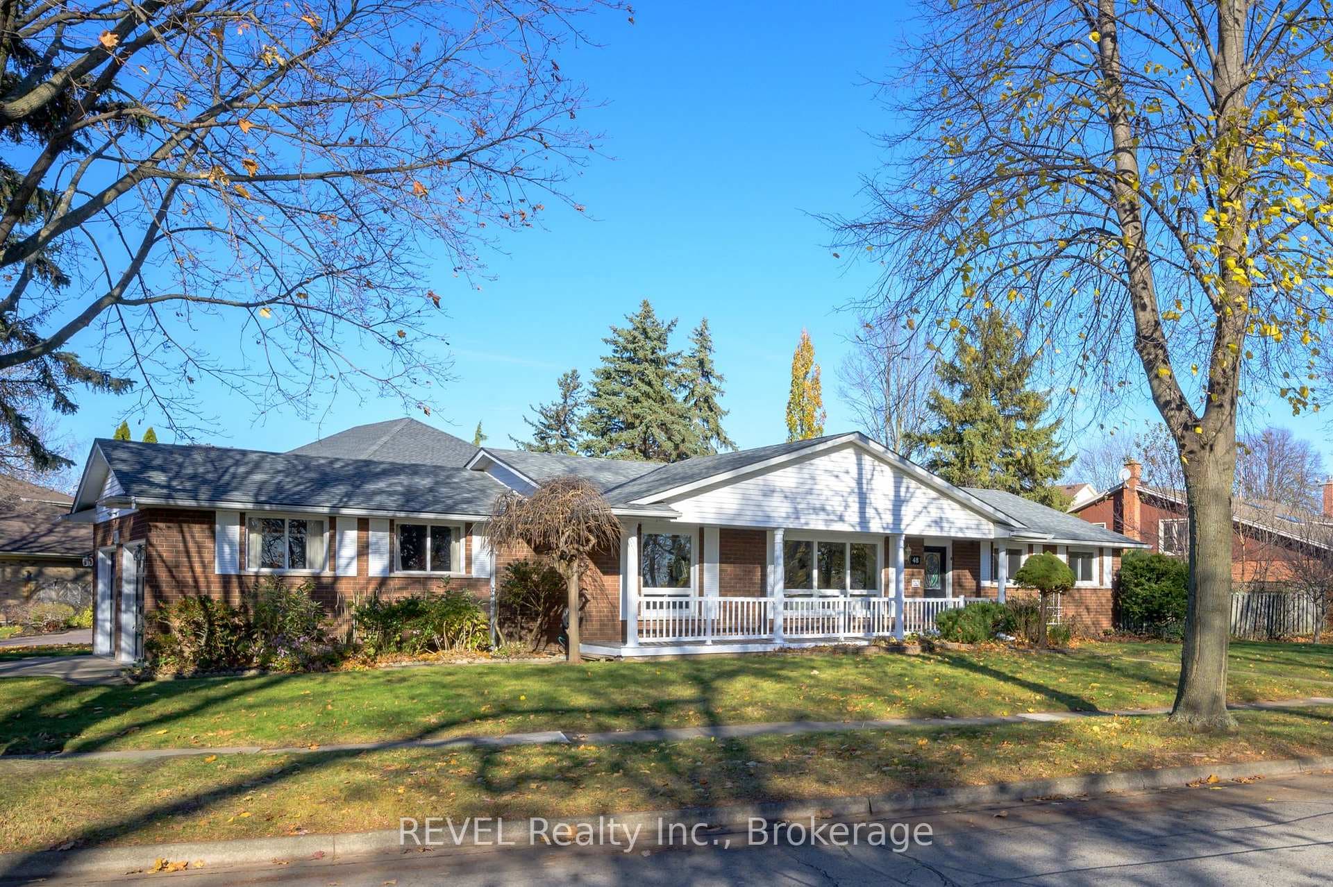 Beautiful curb appeal with covered front porch
