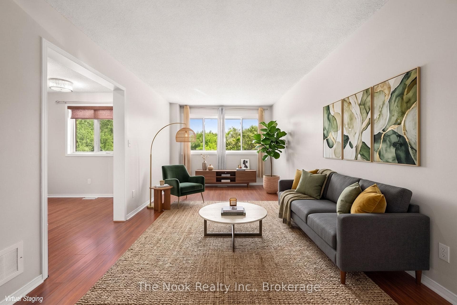 Living Room Virtually Staged