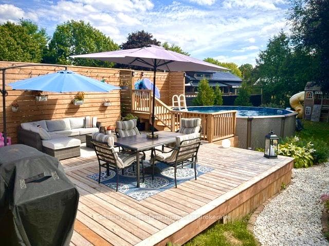 Beautiful deck with great seating area