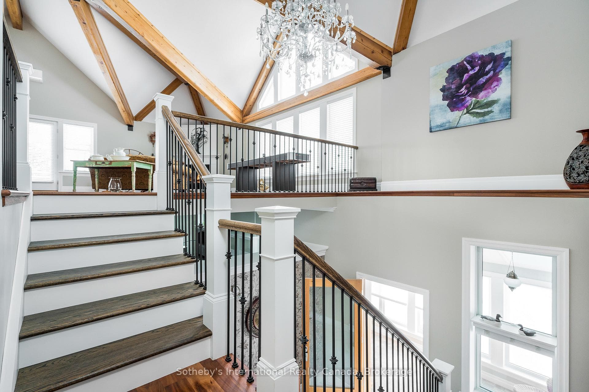 2nd Level Featuring BC Red Cedar Beams
