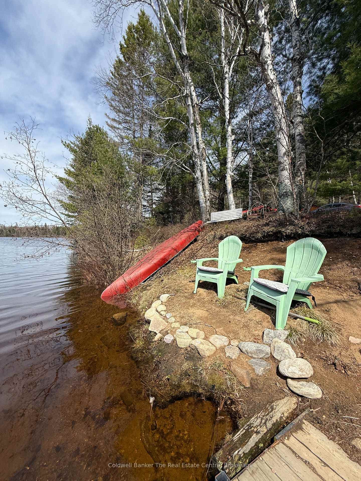 Private beach area.