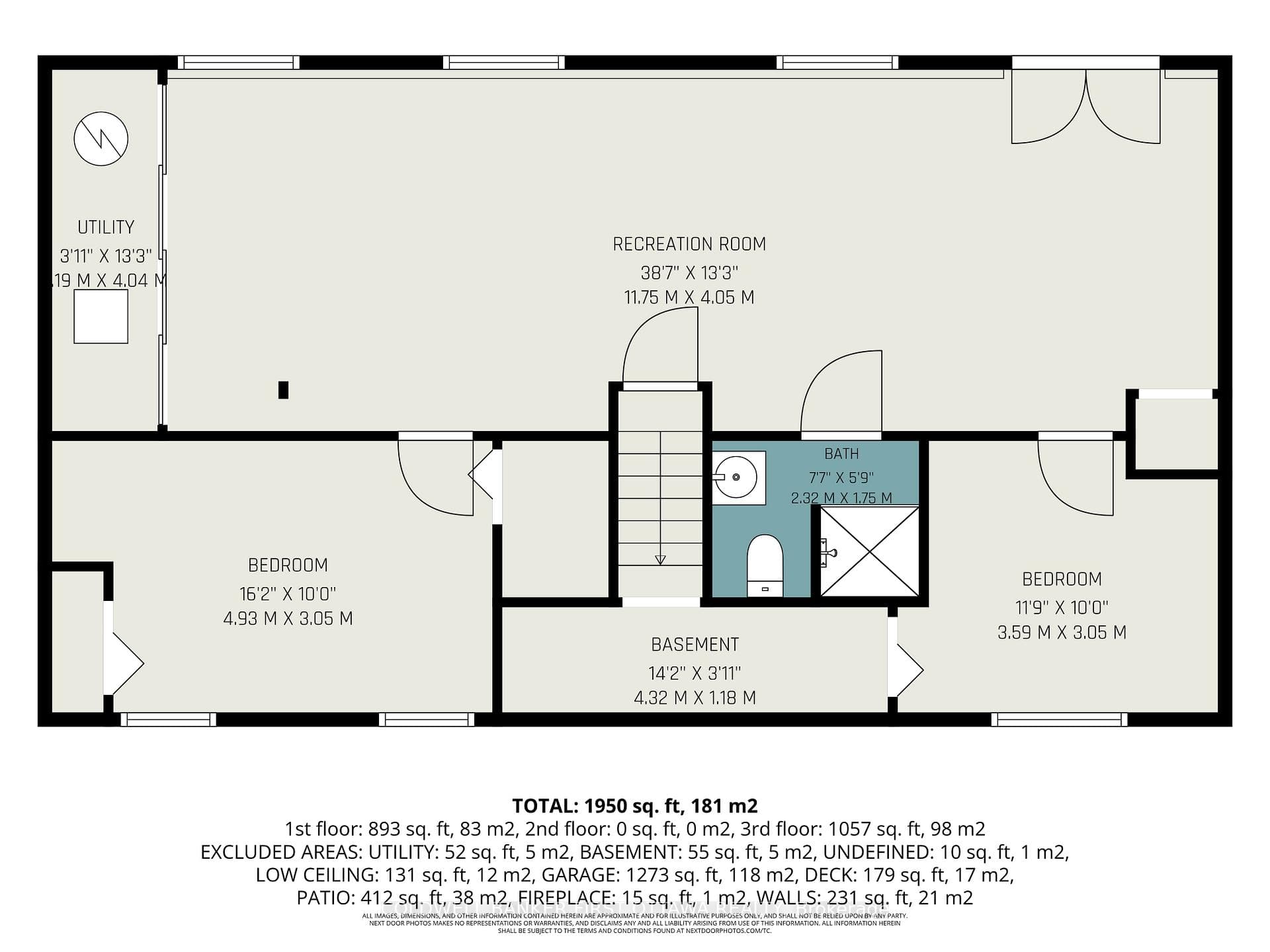 Lower Level Floor Plan