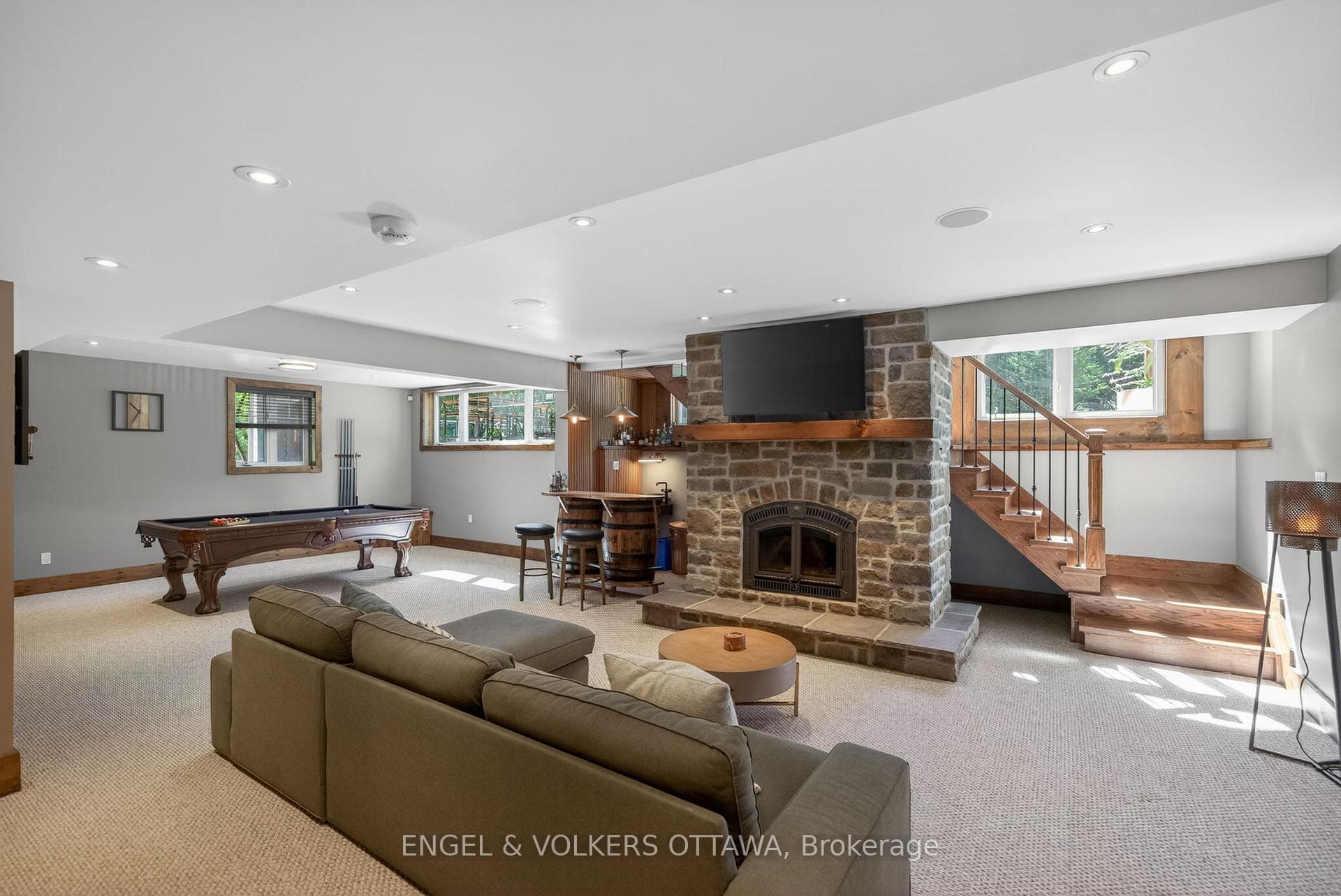Lower level family room