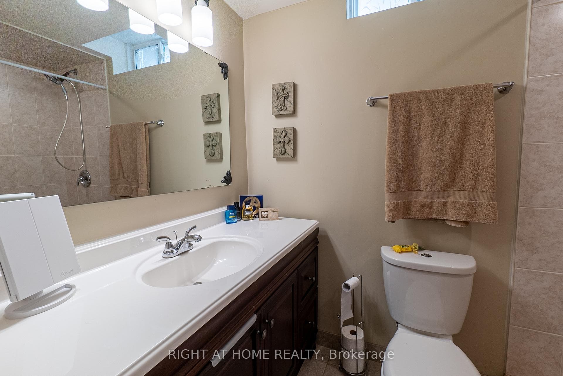 Basement Bathroom with a Shower