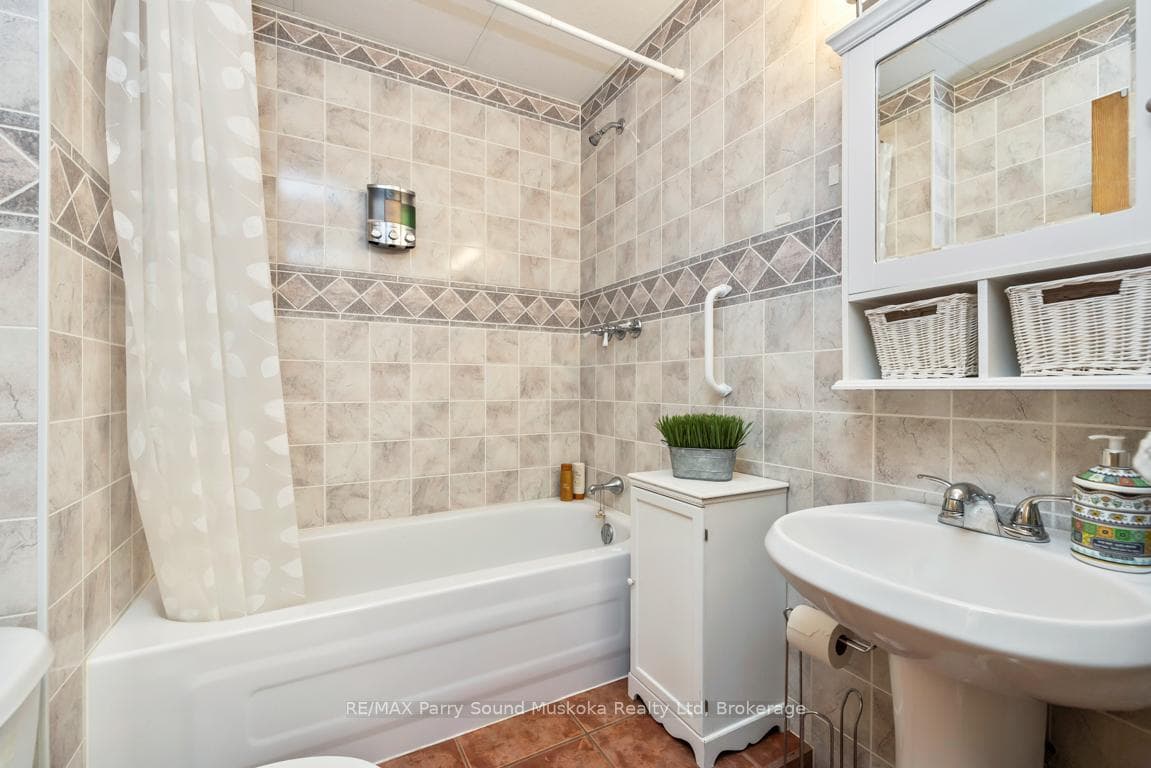 Lower level bath