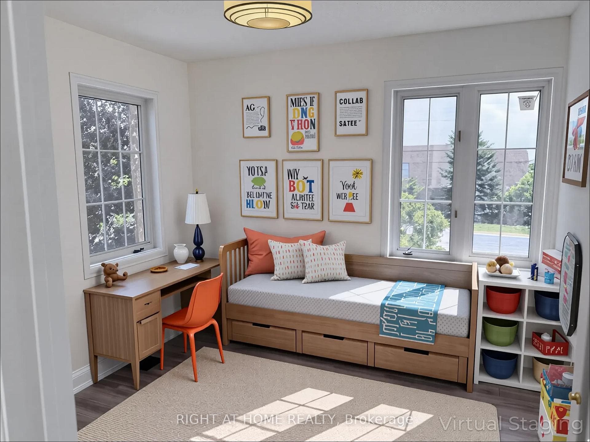 Virtual staging for display purposes