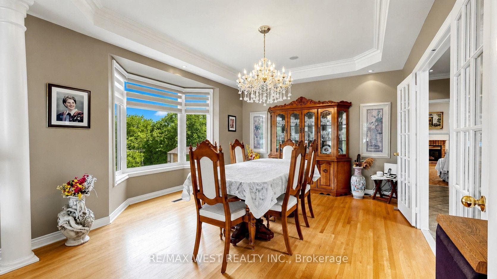 Dining Room with Bay Windows