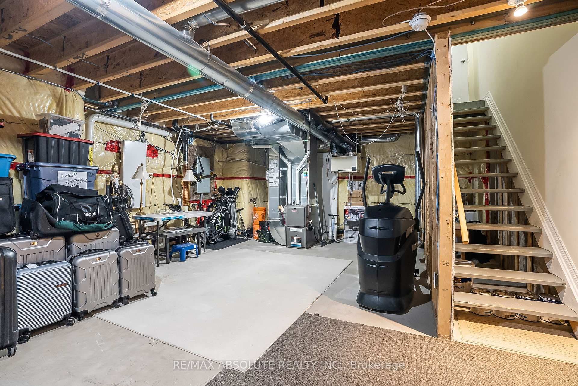 Plenty of storage in basement