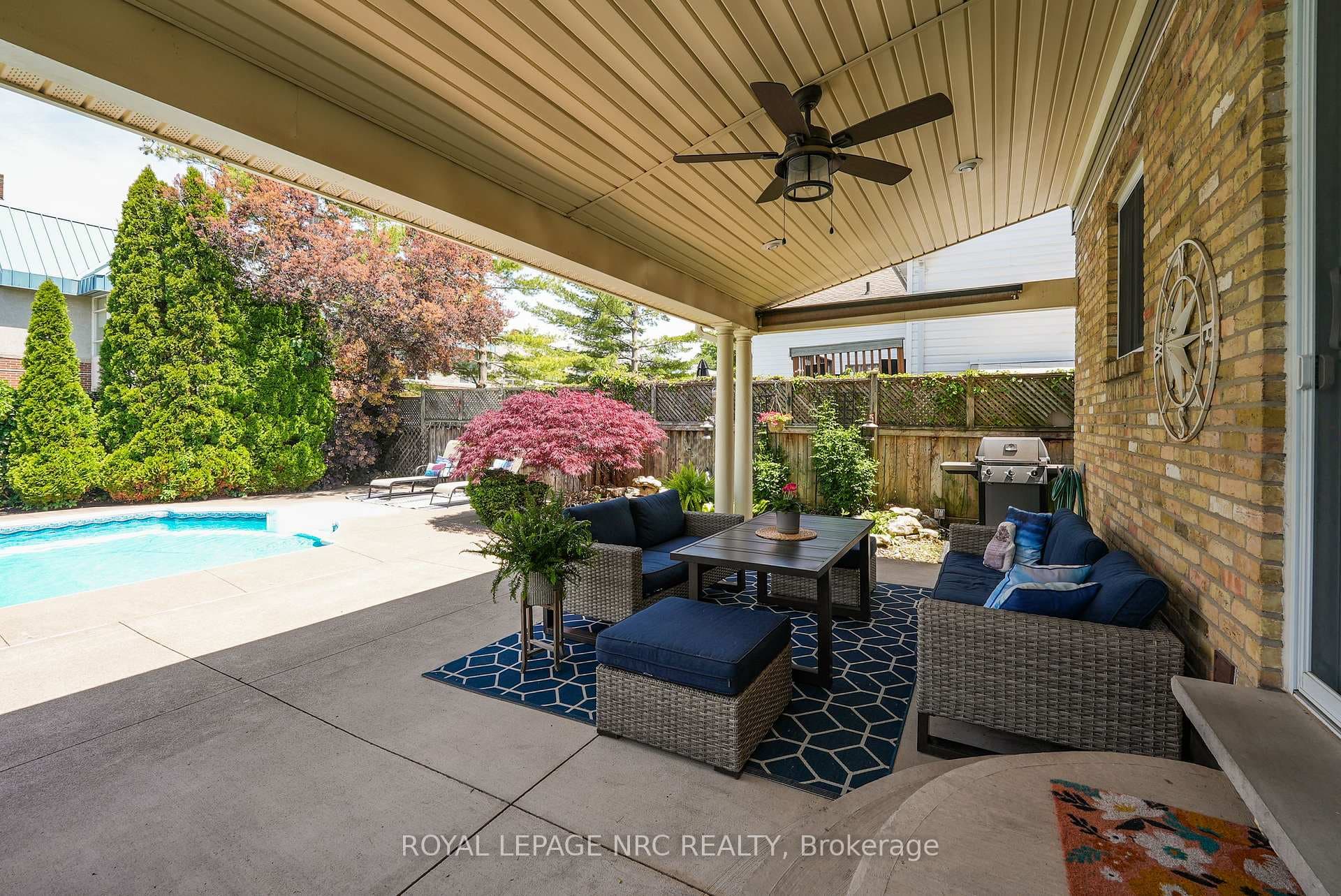 Covered back porch