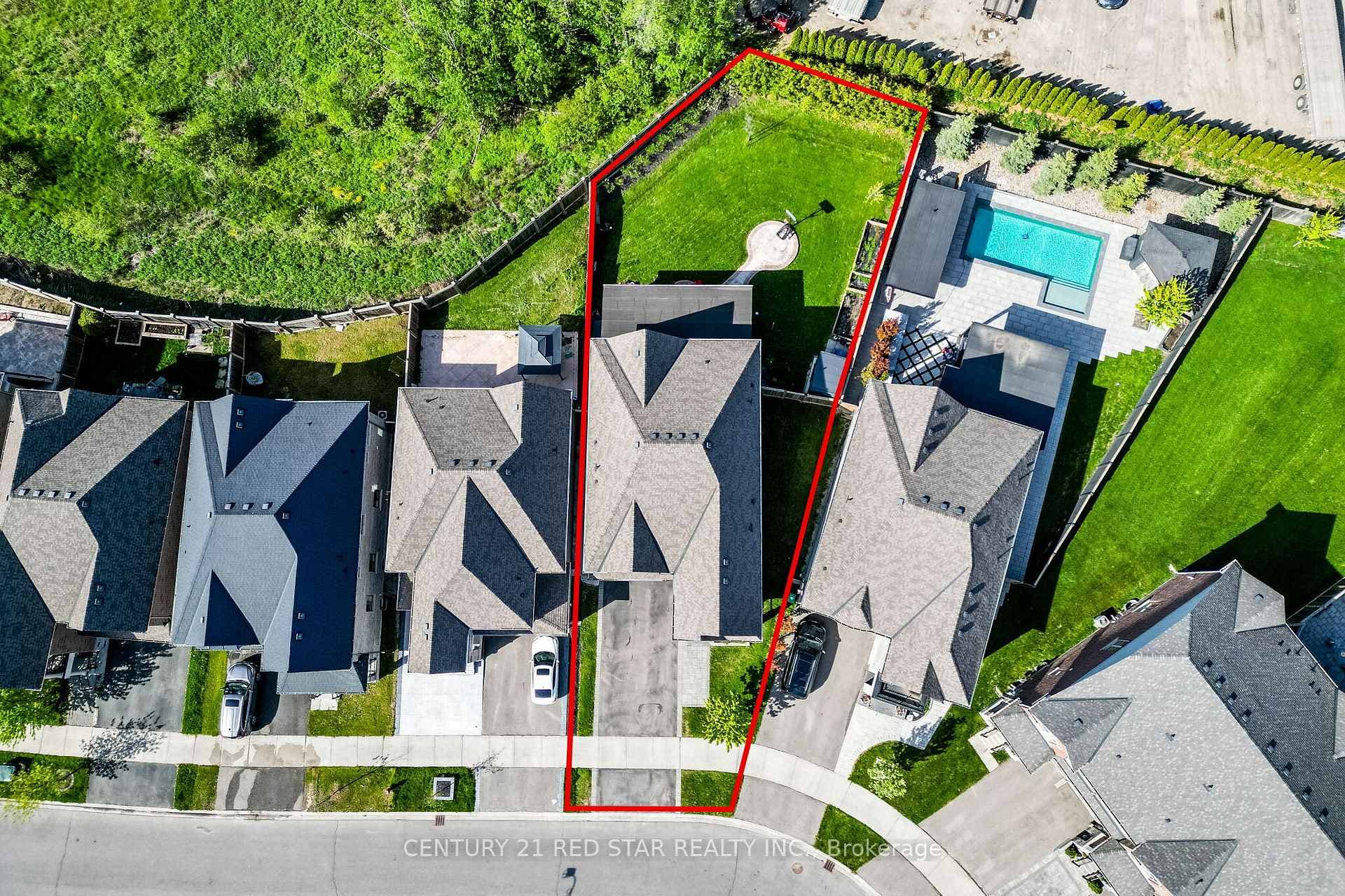 One of the largest lots in the subdivision, 151ft