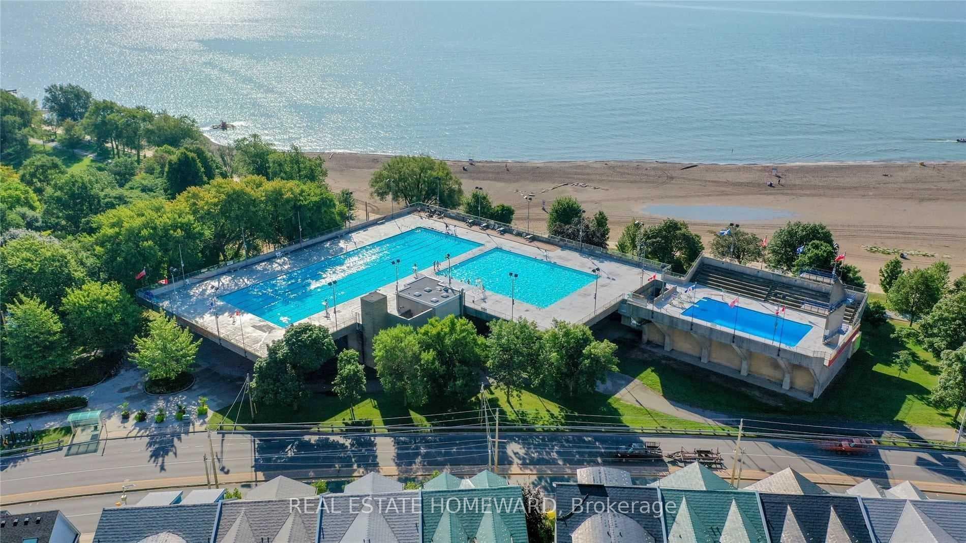 Drone of Olympic pools