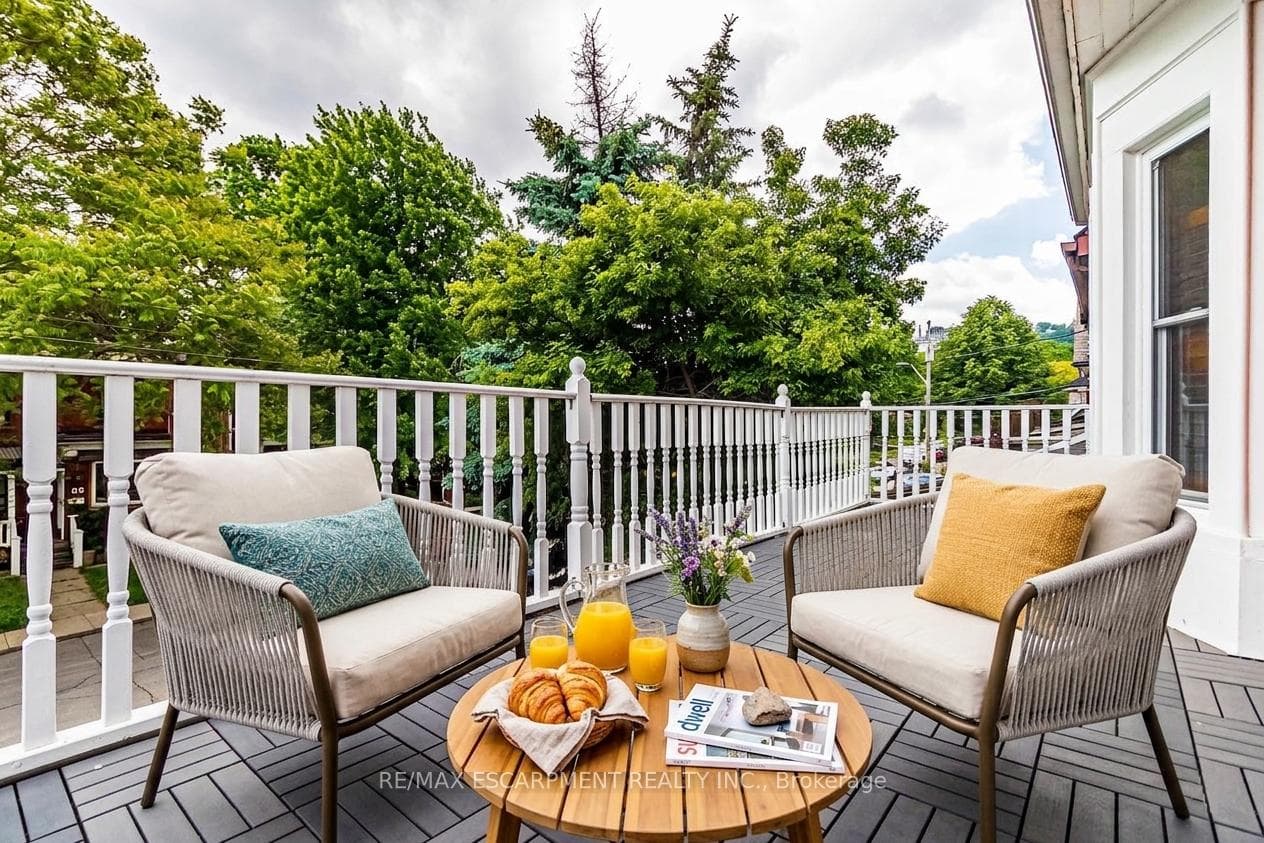Front Balcony Virtually Staged from Bedroom