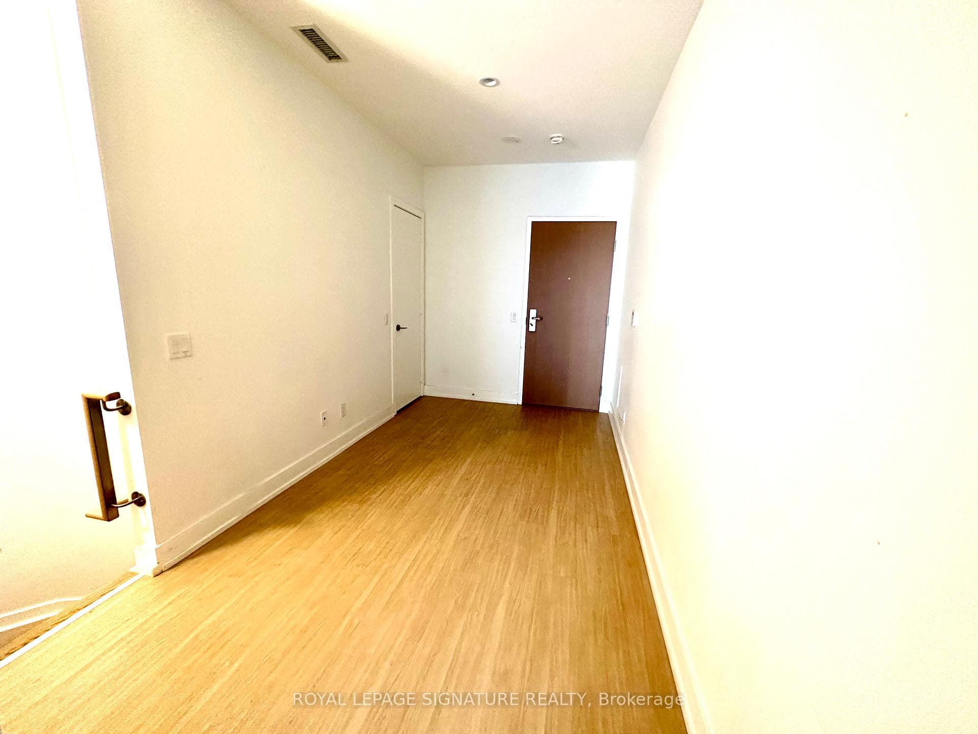 Upper level - Open concept Den with exit door