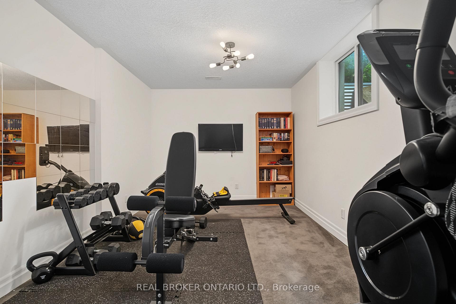 Full Work Out Room In Basement