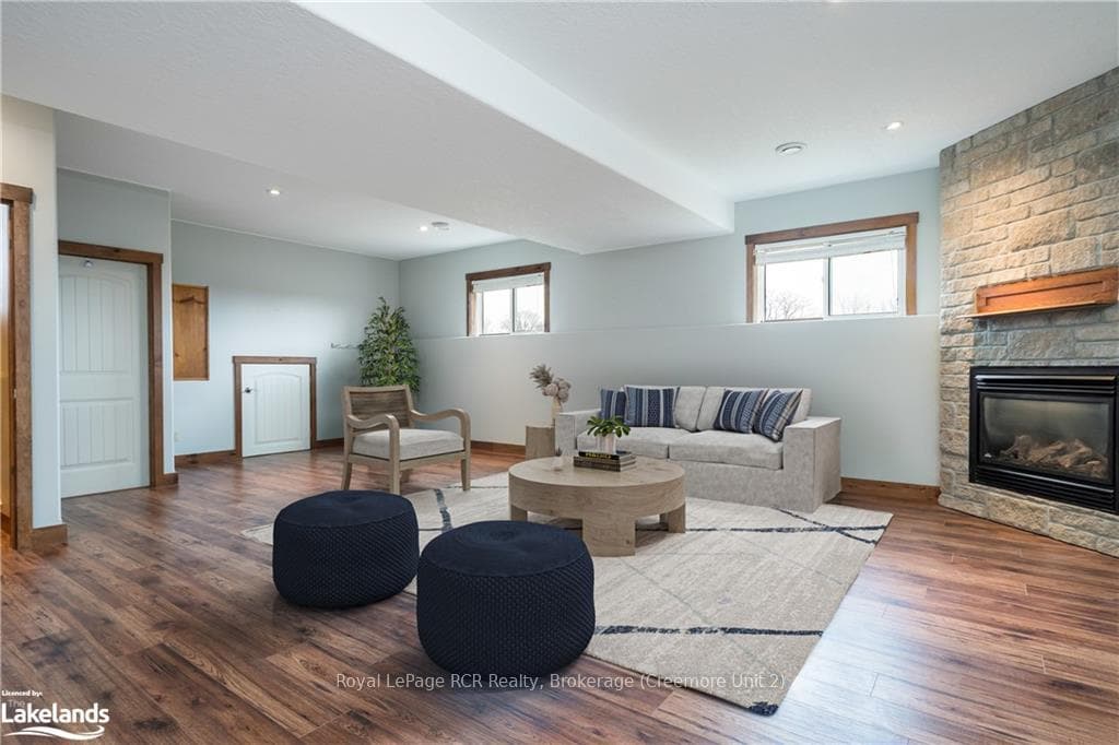 Family Room Virtually staged