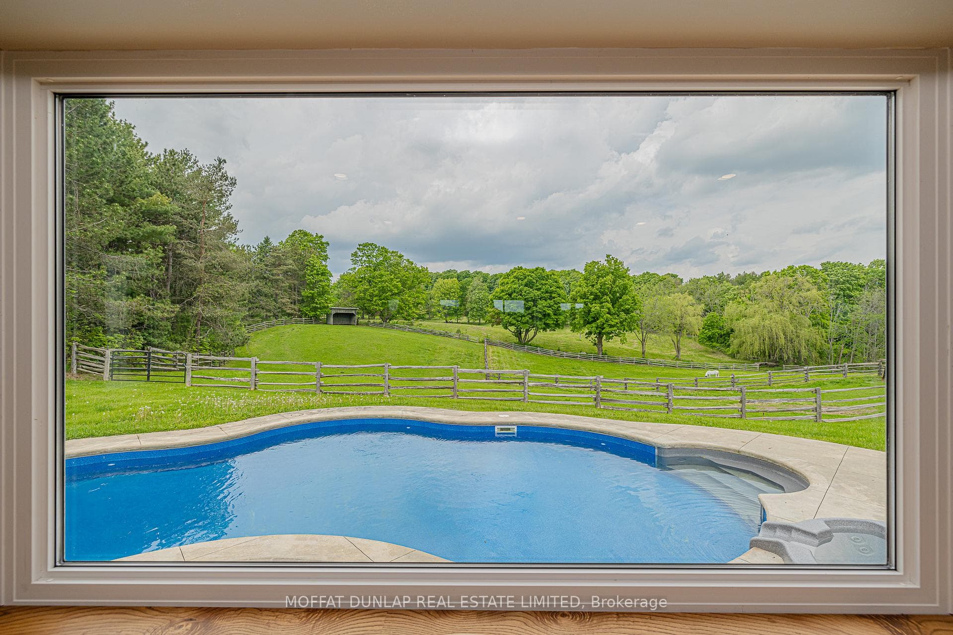 Pool looking north