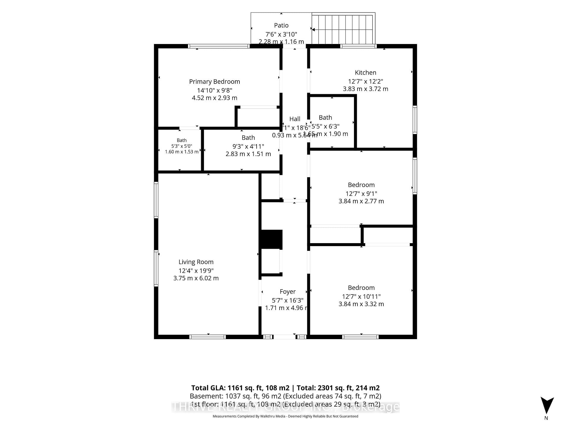 Floor plan of main level