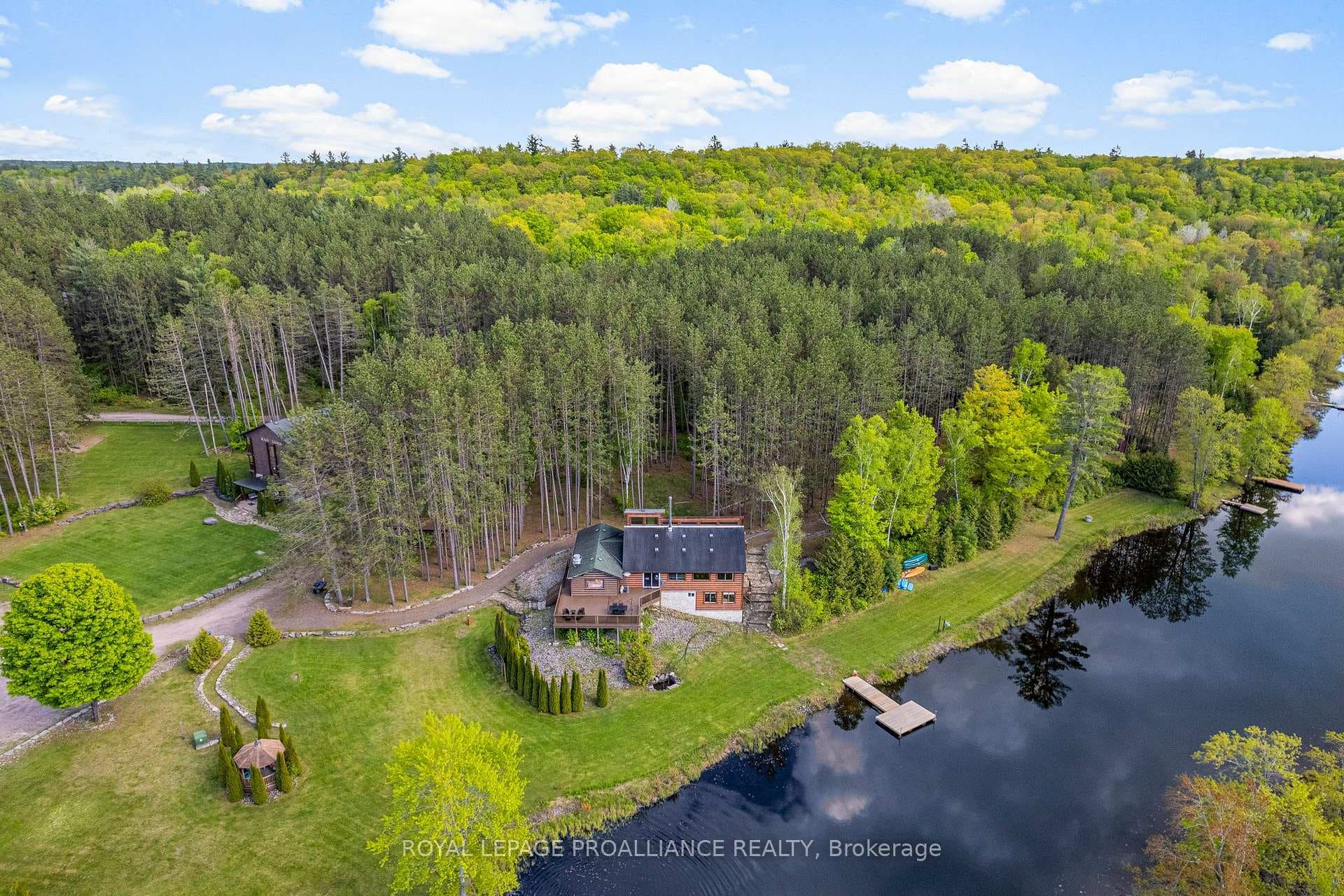 Aerial view of property