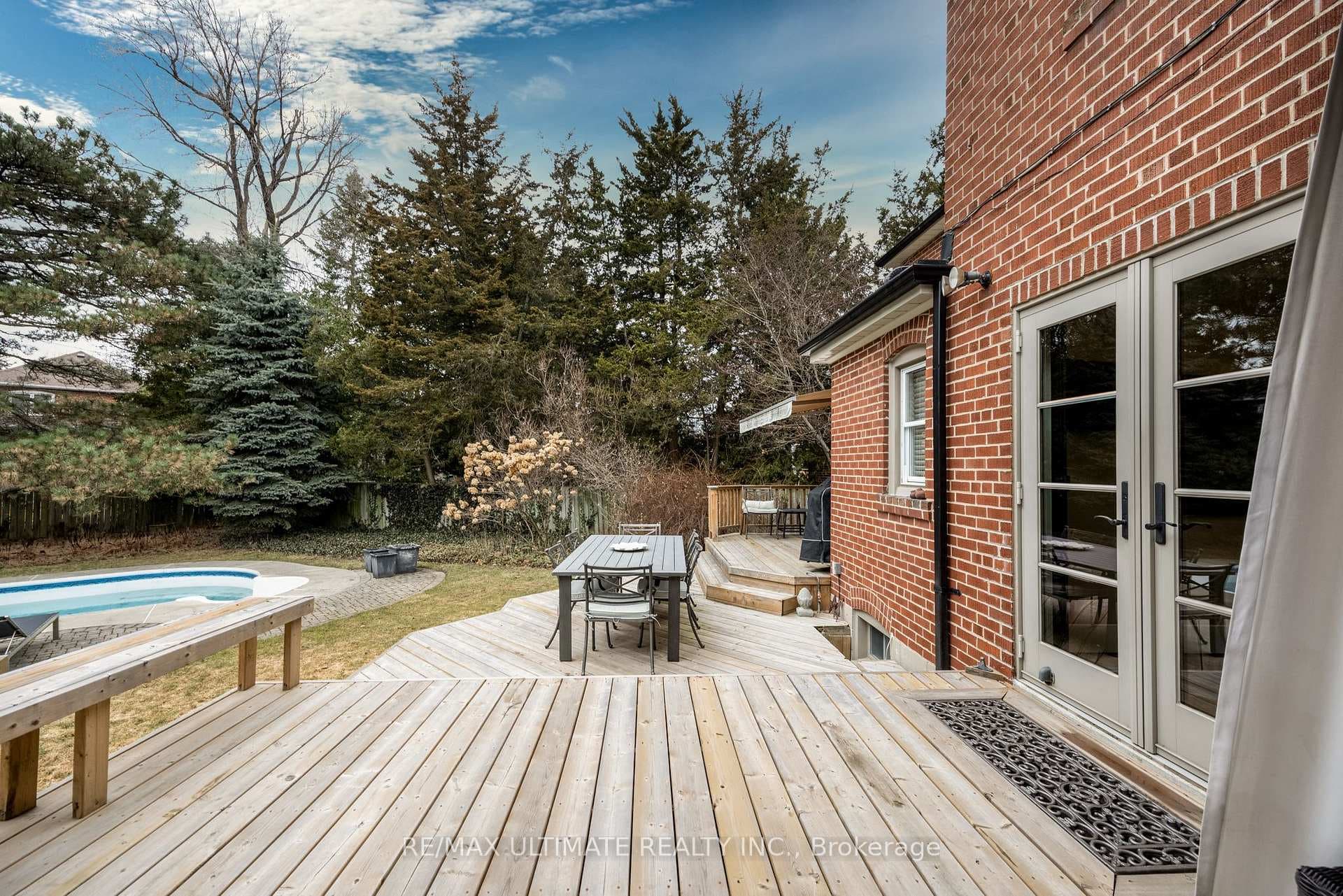 Spacious deck