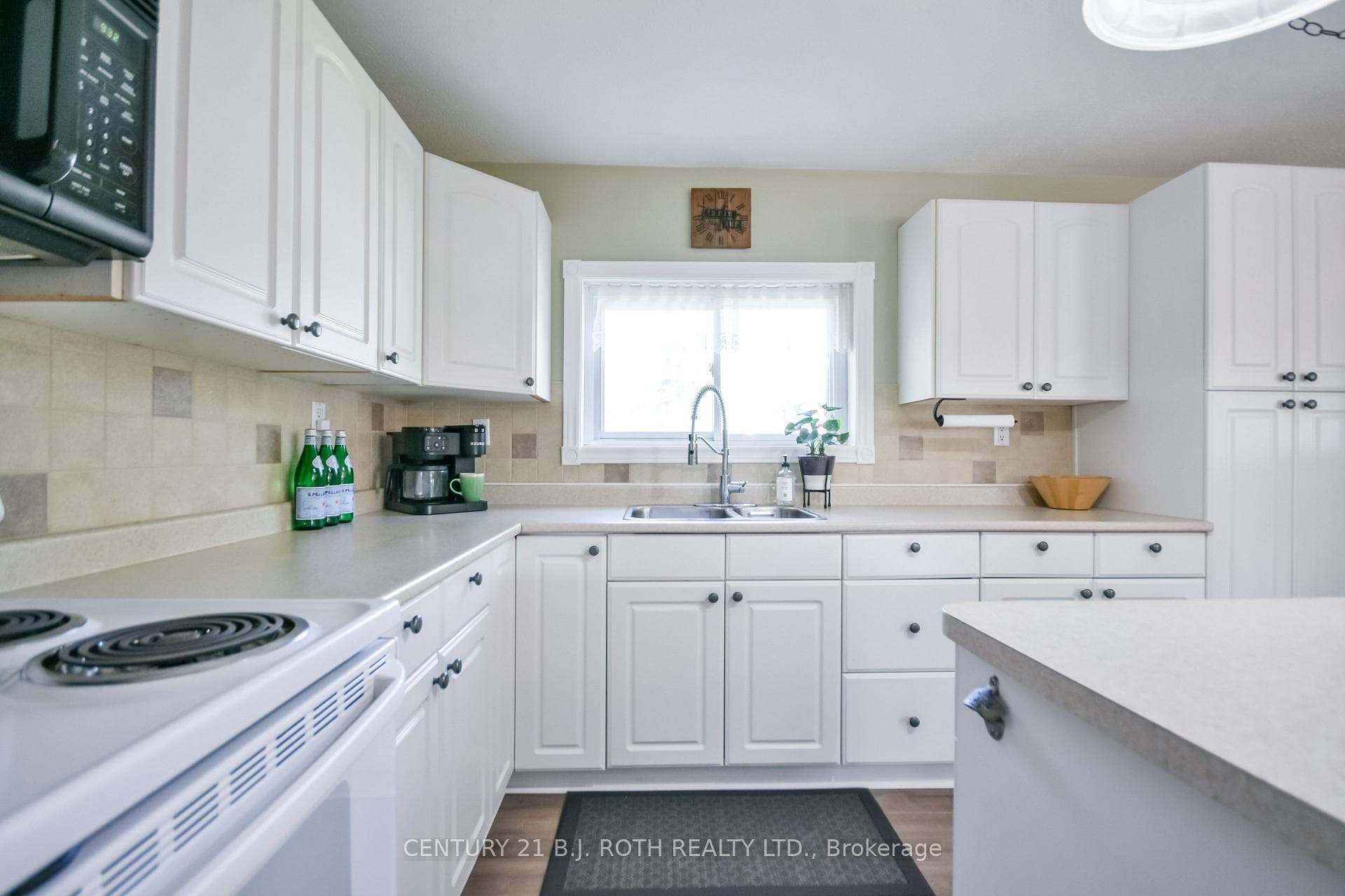 Generous counter space