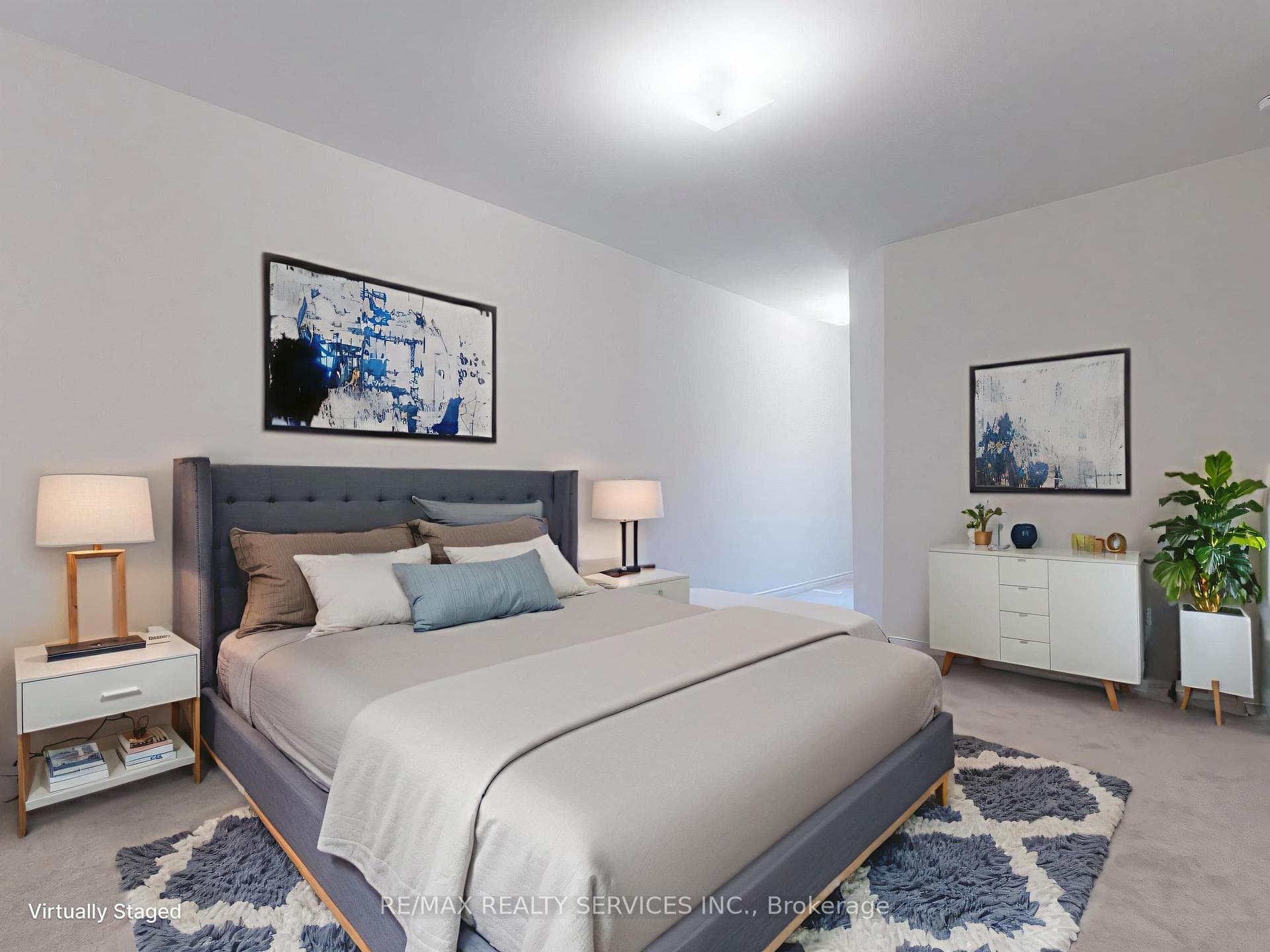 Virtually Staged Primary Bedroom