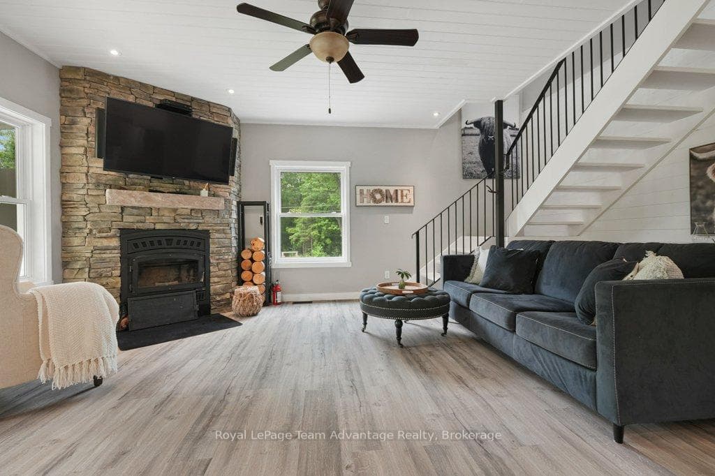 Living Room with Fireplace
