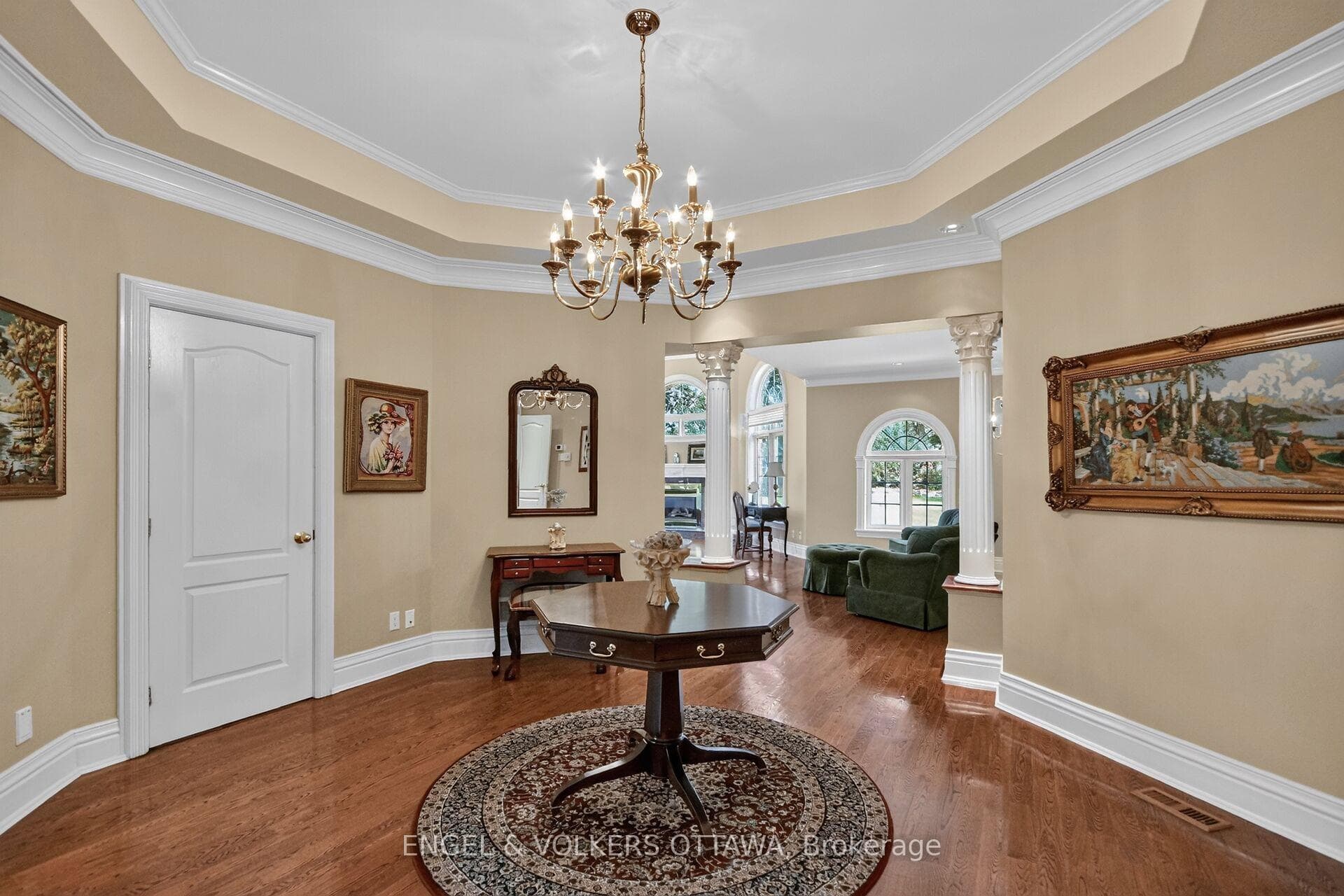 Entrance to the main floor primary retreat