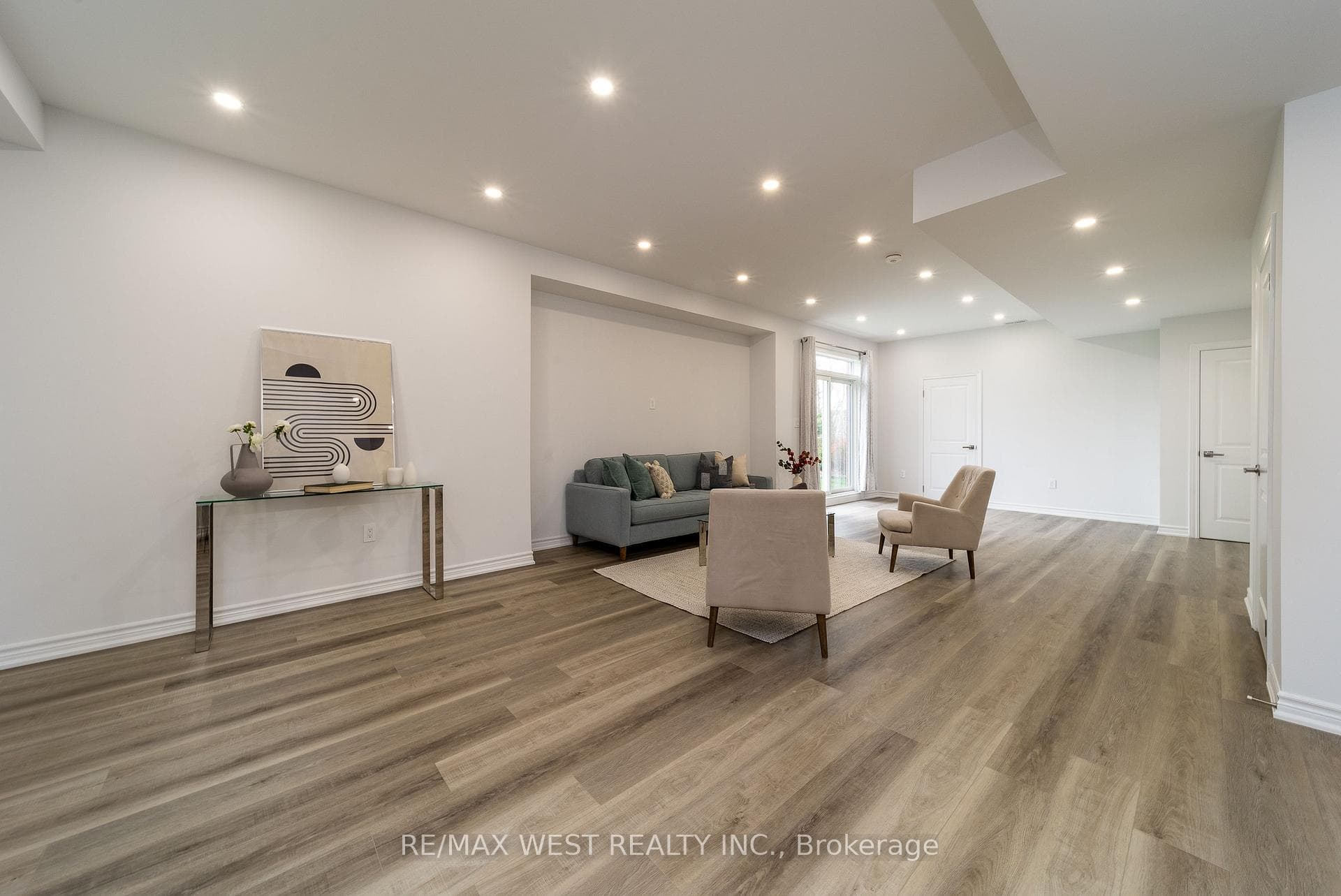 Basement Family Room, Brand New With Pot Lights