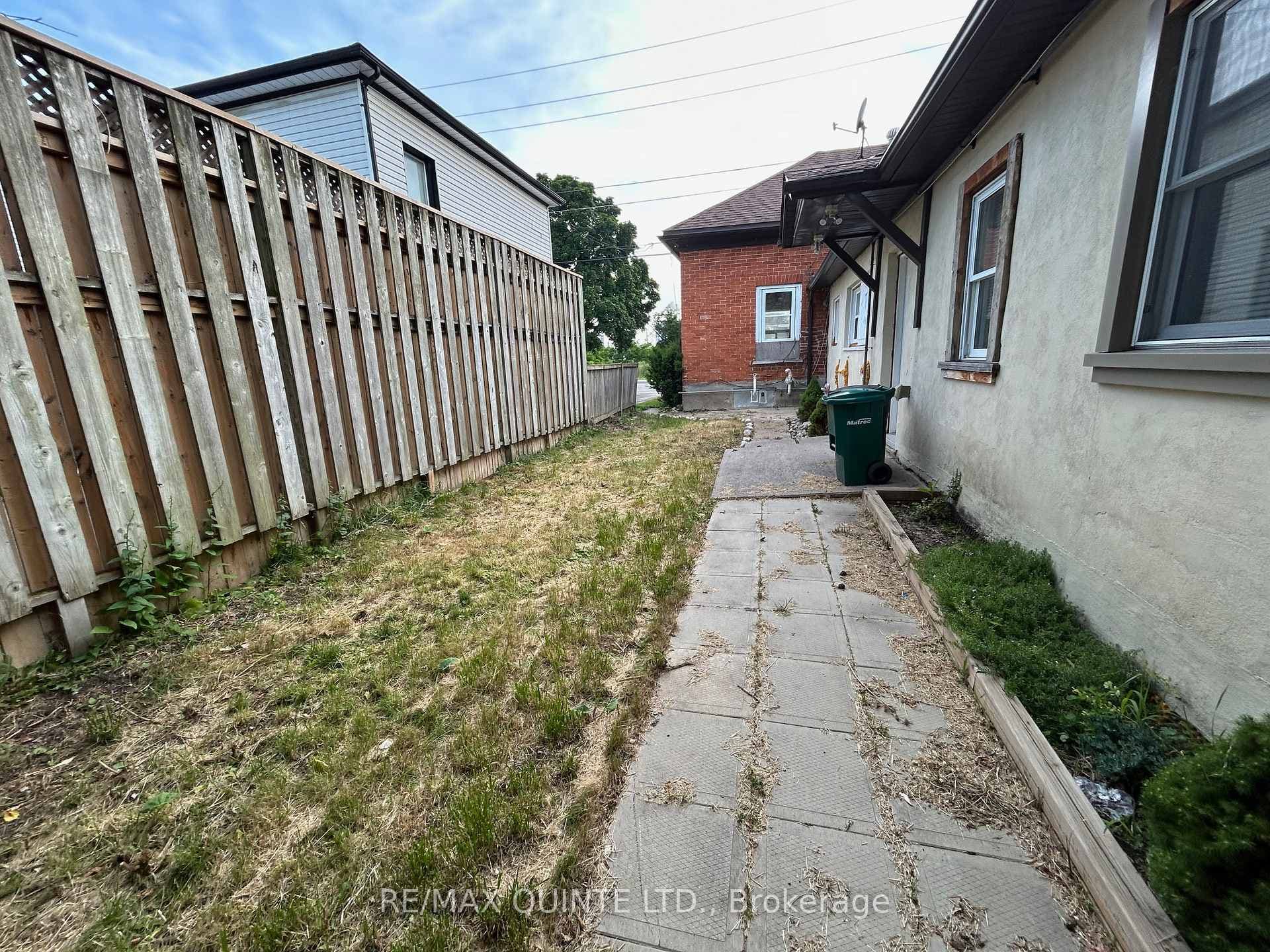 Private yard area