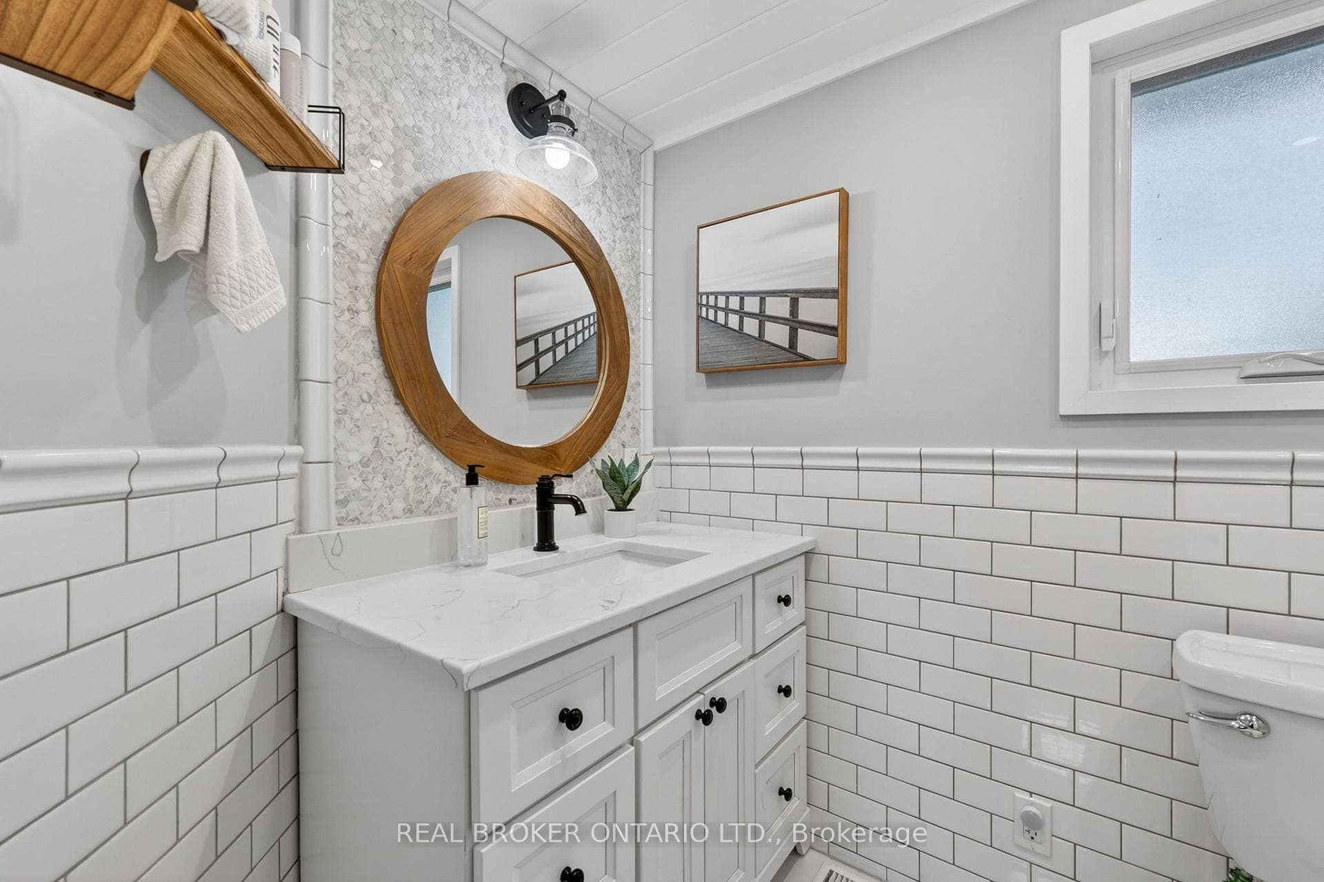 Main floor Full Bath with heated floors